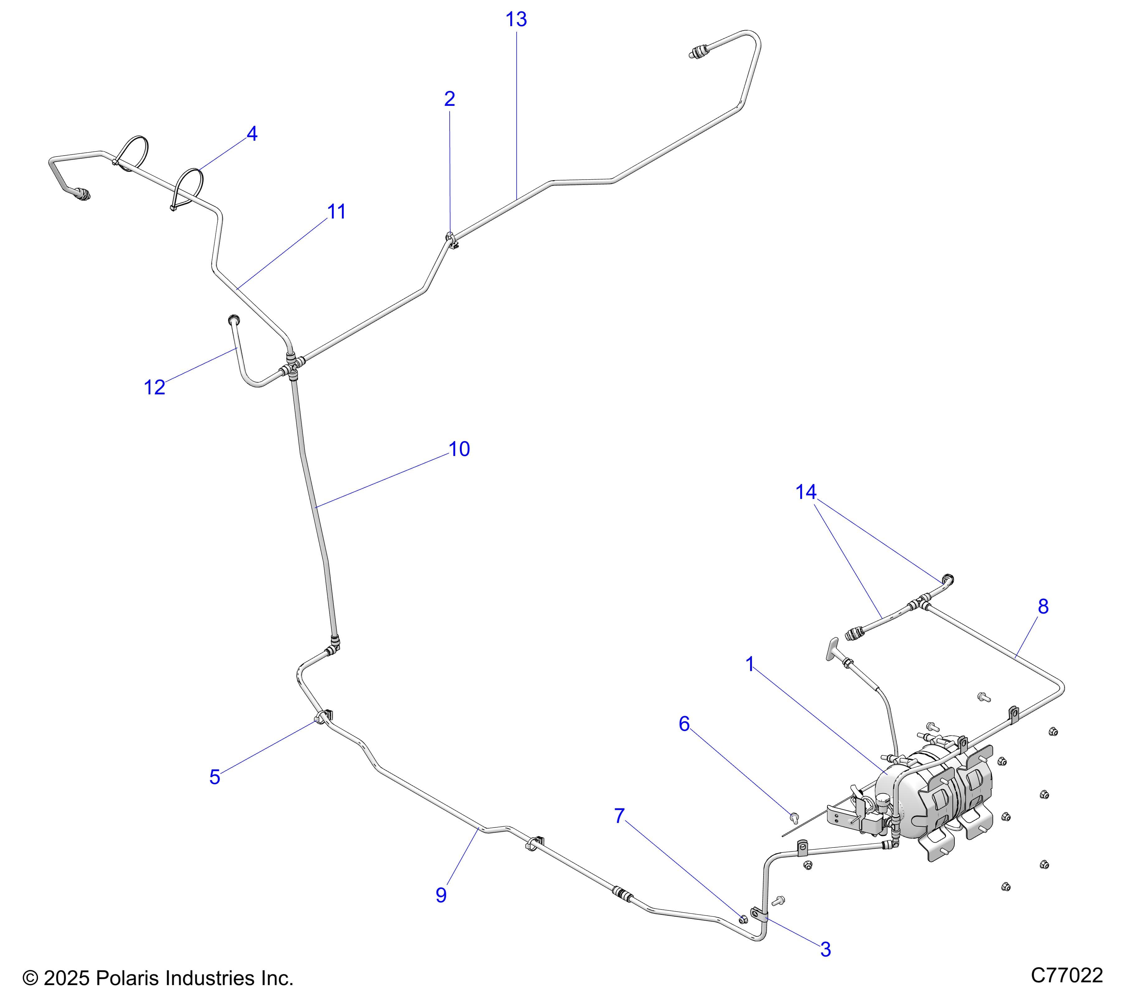 2026 RZR PRO R RACE β FUEL, FIRE SUPRESSION - Z26RRE2KAL (C77022) diagram