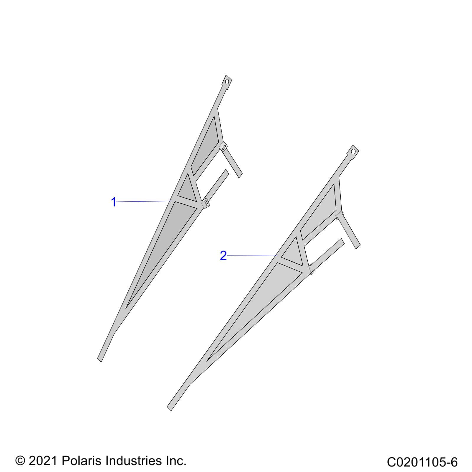 2026 RZR 200 AU β BODY, NETS - Z26HCA18D4 (C0201105-6) diagram