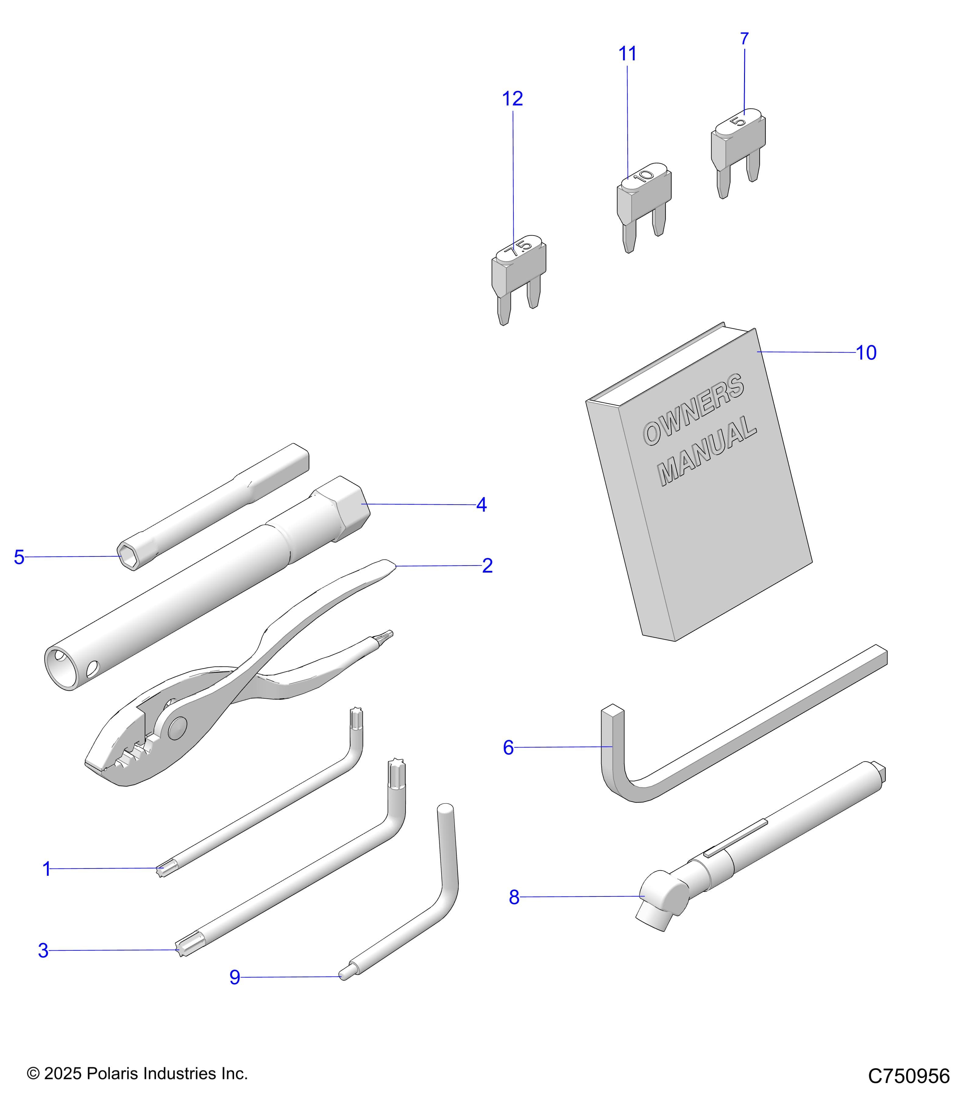 2026 RZR PRO S4 SPORT β REFERENCE, OWNERS MANUAL AND TOOL KIT - Z26S4E92A4/B4/A6/B6 (C750956) diagram