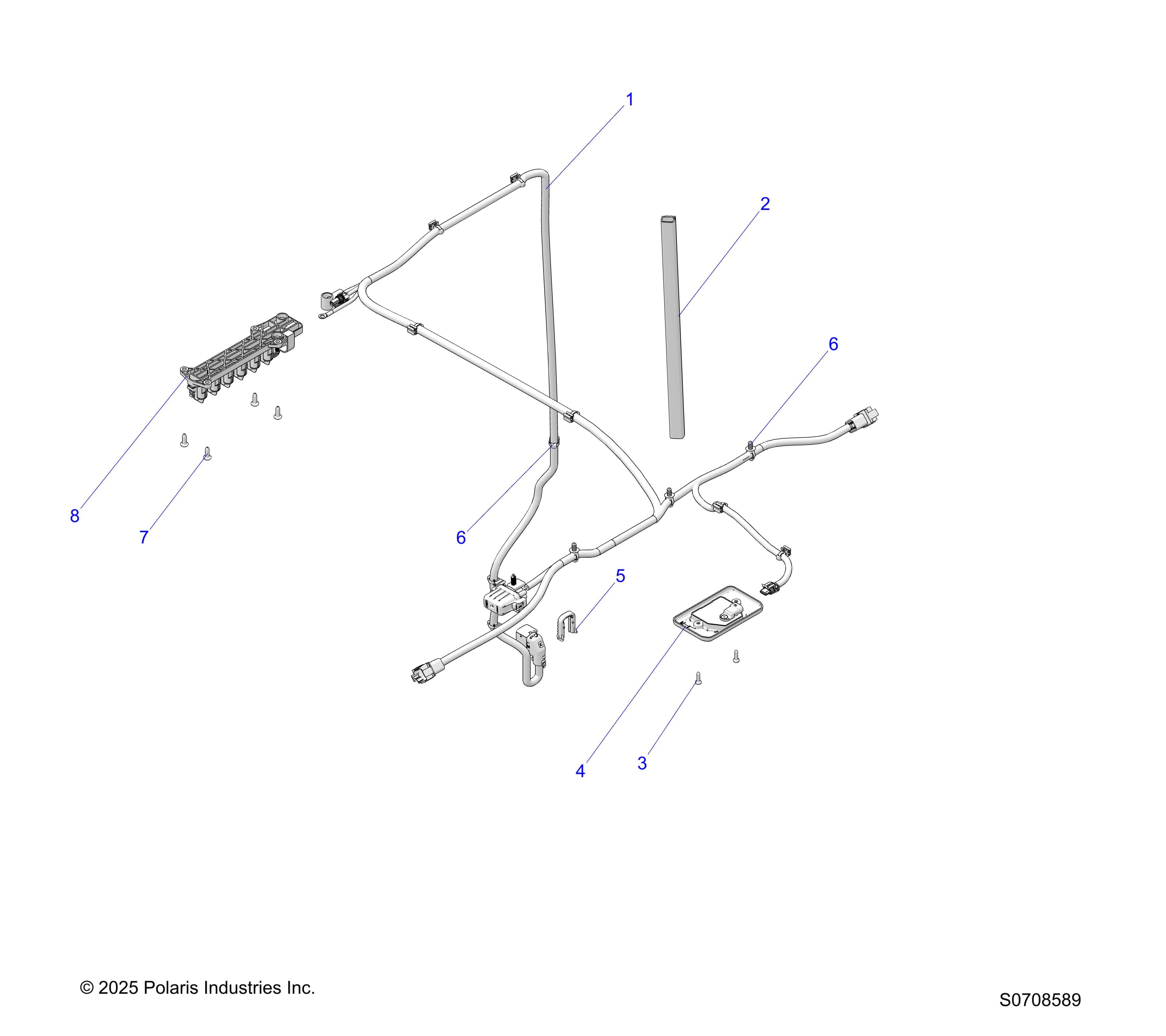 2026 RANGER 1000 XP CREW NSTR ULTIMATE TRAIL BOSS β ELECTRICAL, ROOF diagram