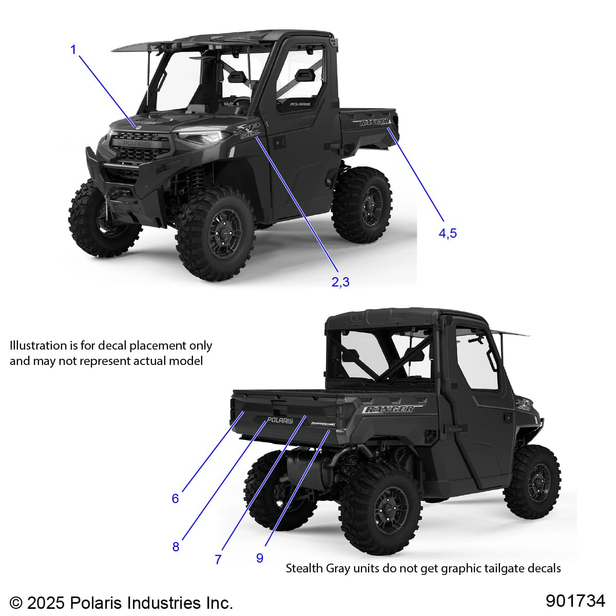 2026 RANGER 1000 XP NSTR ULTIMATE β BODY, DECALS, GRAPHIC - R26RRY99A9/AF/AH/AB/AS/B9/BH/BB/BS (901734) diagram