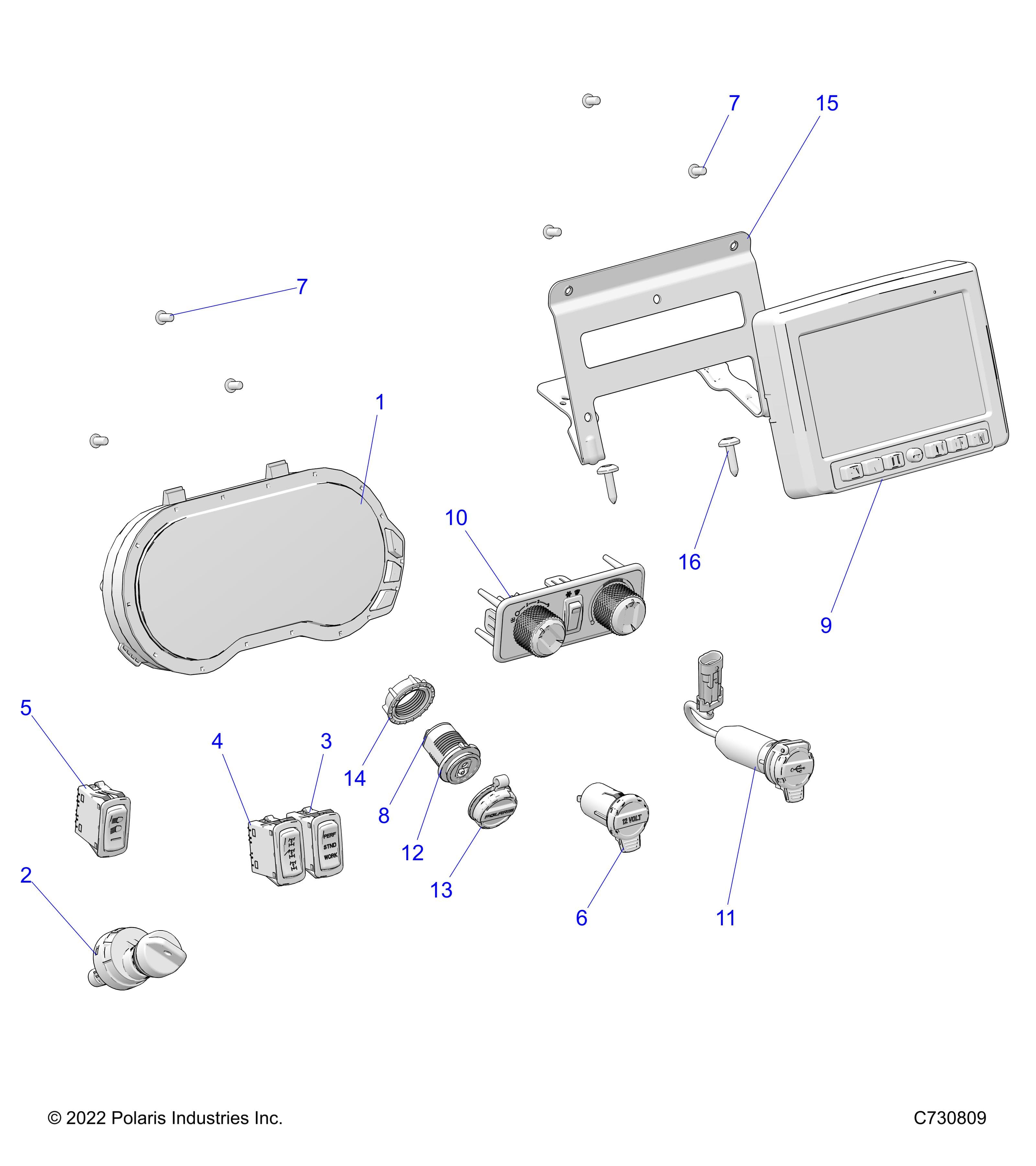 2026 RANGER 1000 XP NSTR ULTIMATE β ELECTRICAL, DASH INSTRUMENTS - R26RRY99A9/AF/AH/AB/AS/B9/BH/BB/BS (C730809) diagram