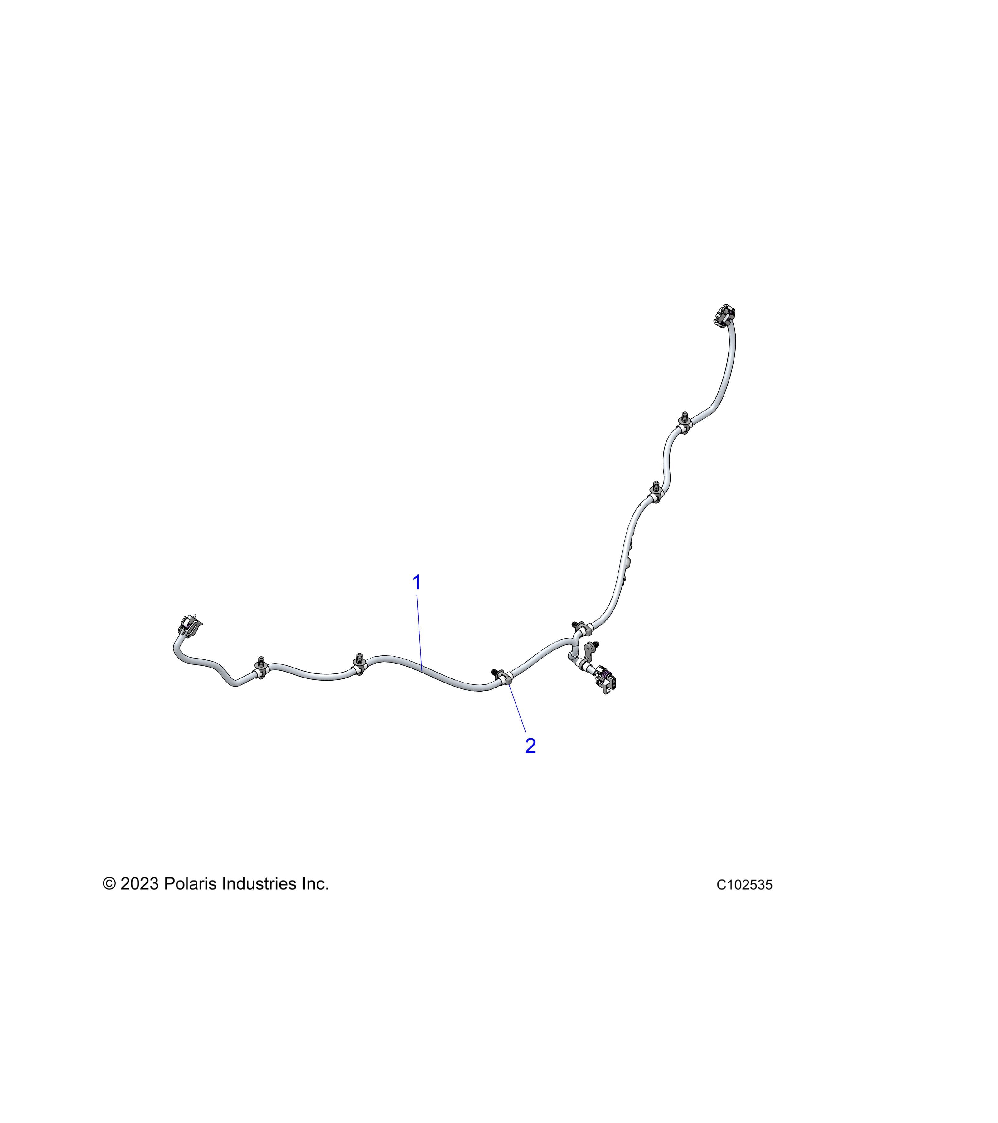 2026 SPORTSMAN 570 X2 EPS β ELECTRICAL, TAILLIGHT HARNESS - A26SWE57AL (C102535) diagram