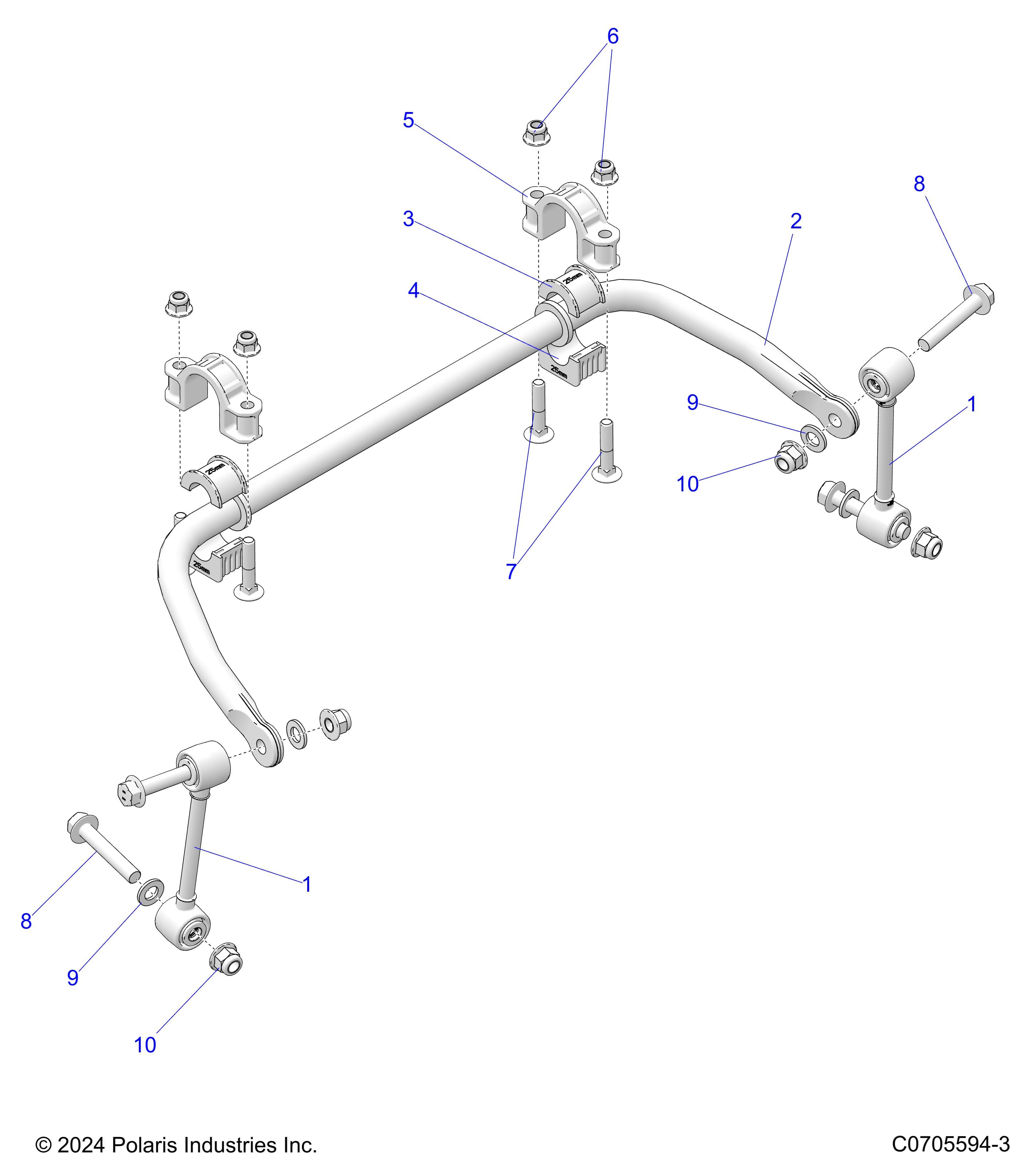 2026 POLARIS XPEDITION ADV NORTHSTAR β SUSPENSION, REAR STABILIZER BAR diagram
