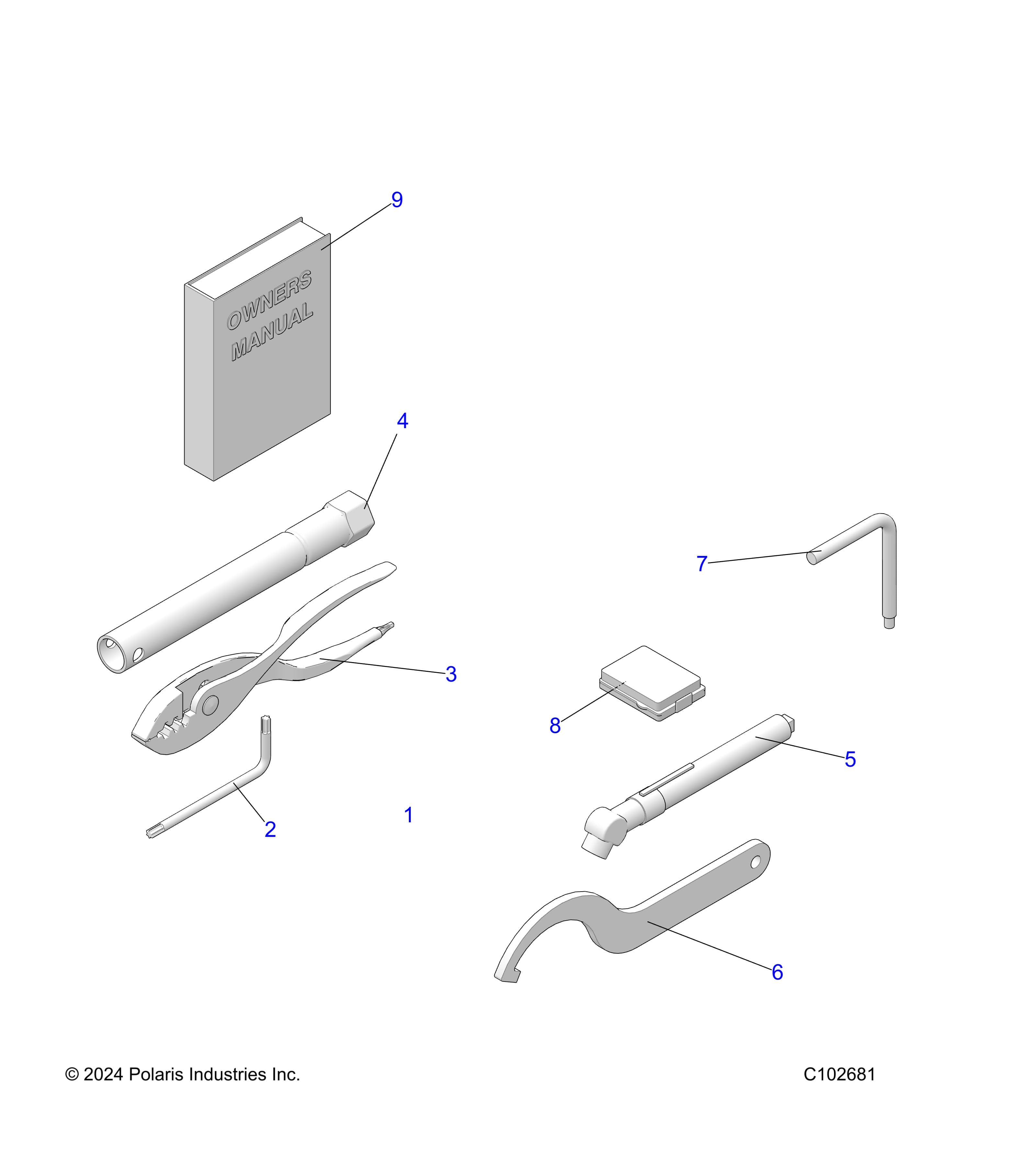 2026 SPORTSMAN 570 EPS PREM 40th β REFERENCE, TOOL KIT AND OWNERS MANUAL - A26SEZ57AB/BB (C102681) diagram
