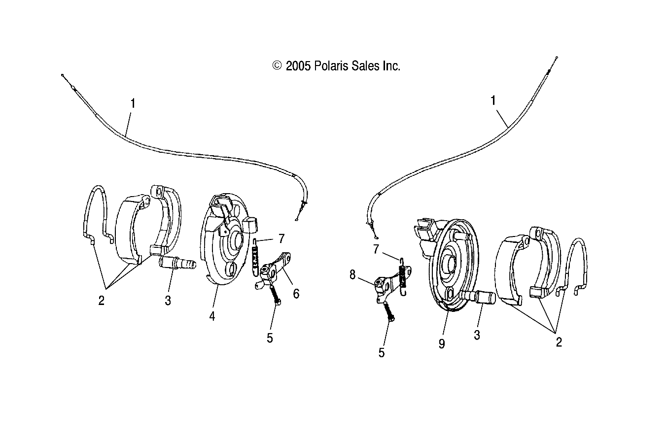 2026 SPORTSMAN 110 R01 - A26YFA11B5 β BRAKES, FRONT - A2YFA11B5 (4999202399920239B11) diagram