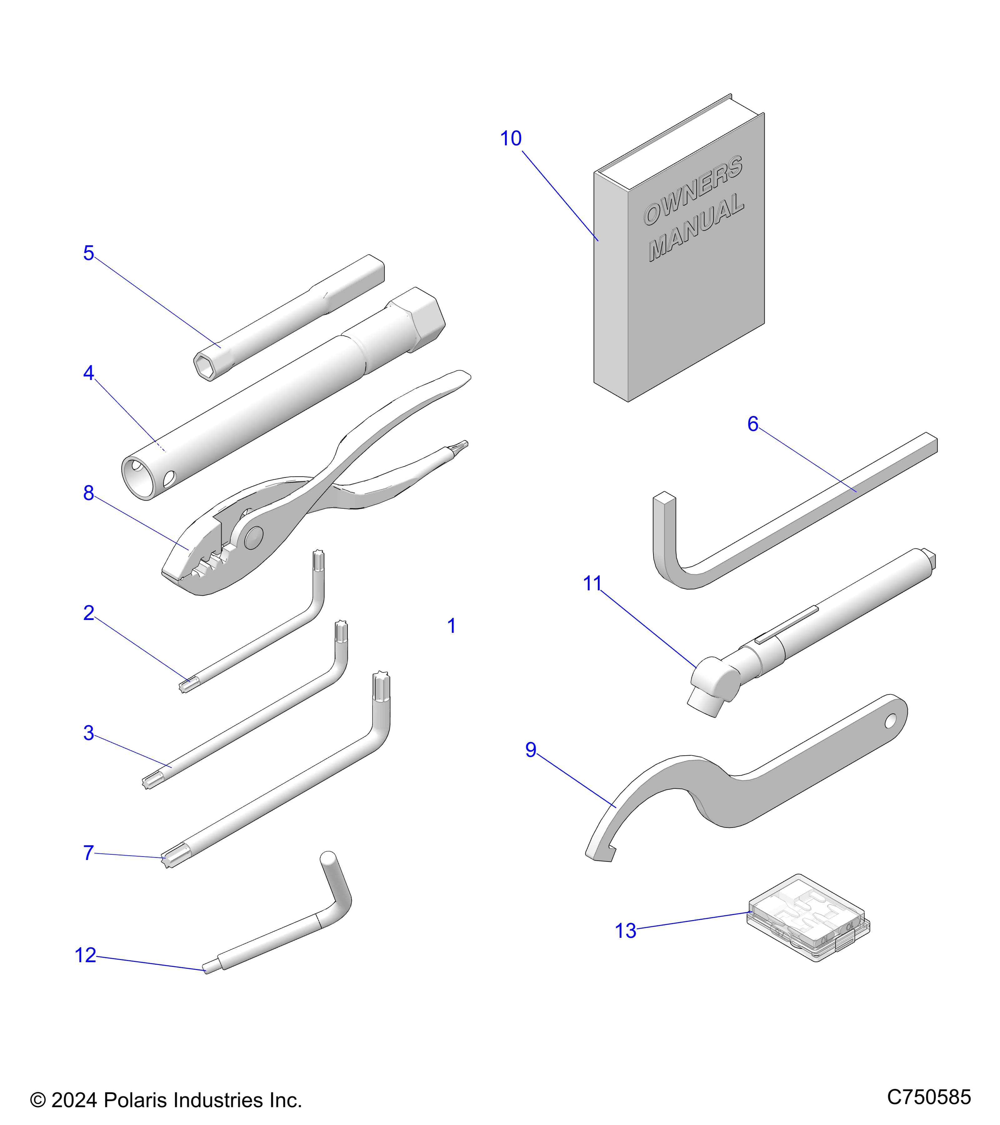 2026 RZR XP 1000 ULTIMATE β REFERENCE, OWNERS MANUAL AND TOOL KIT - Z26NET99A4/B4/A6/B6 (C750585) diagram