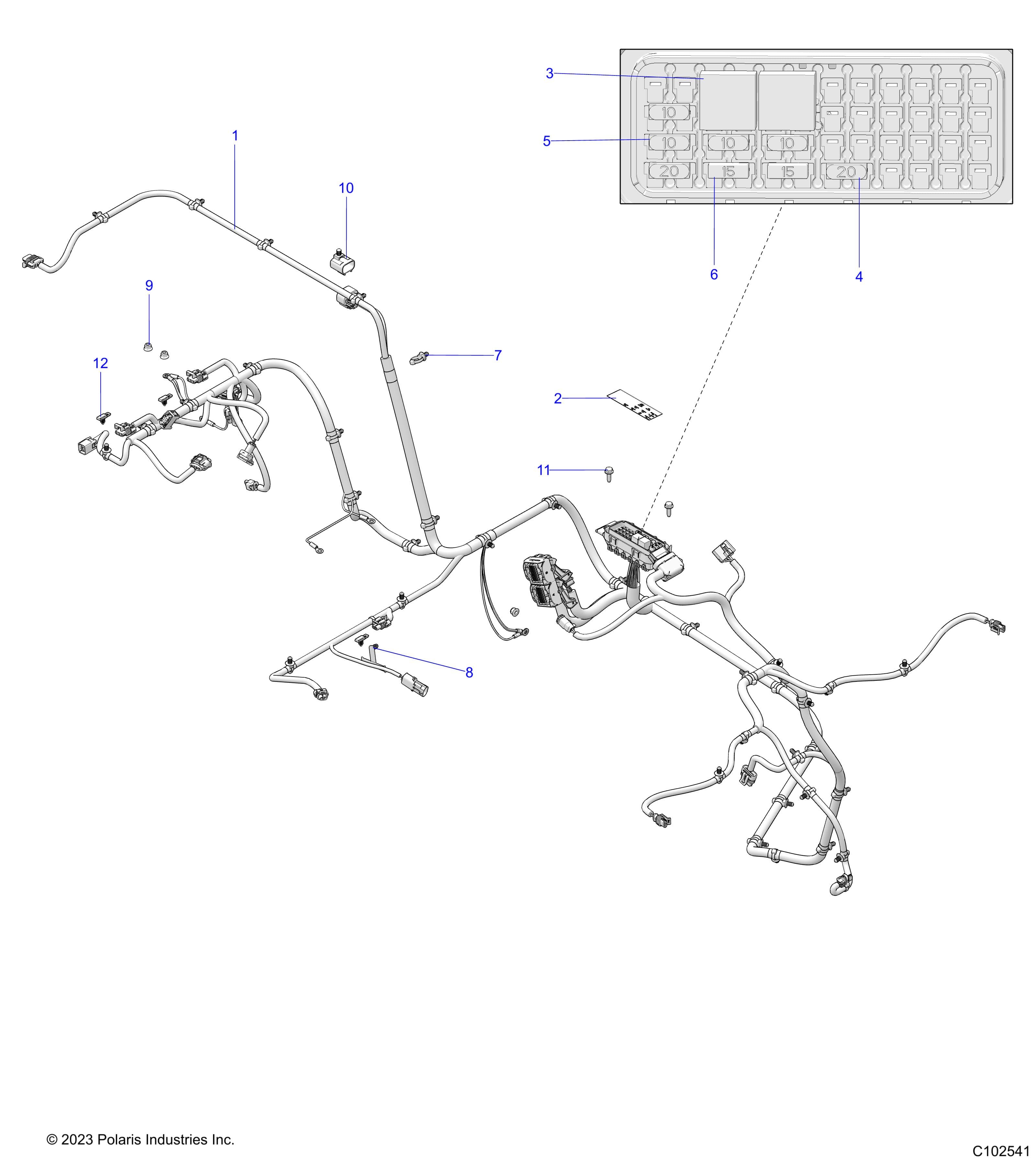 2026 RANGER 150 EFI AU β ELECTRICAL, WIRE HARNESS - R26HZA15D5 (C102541) diagram