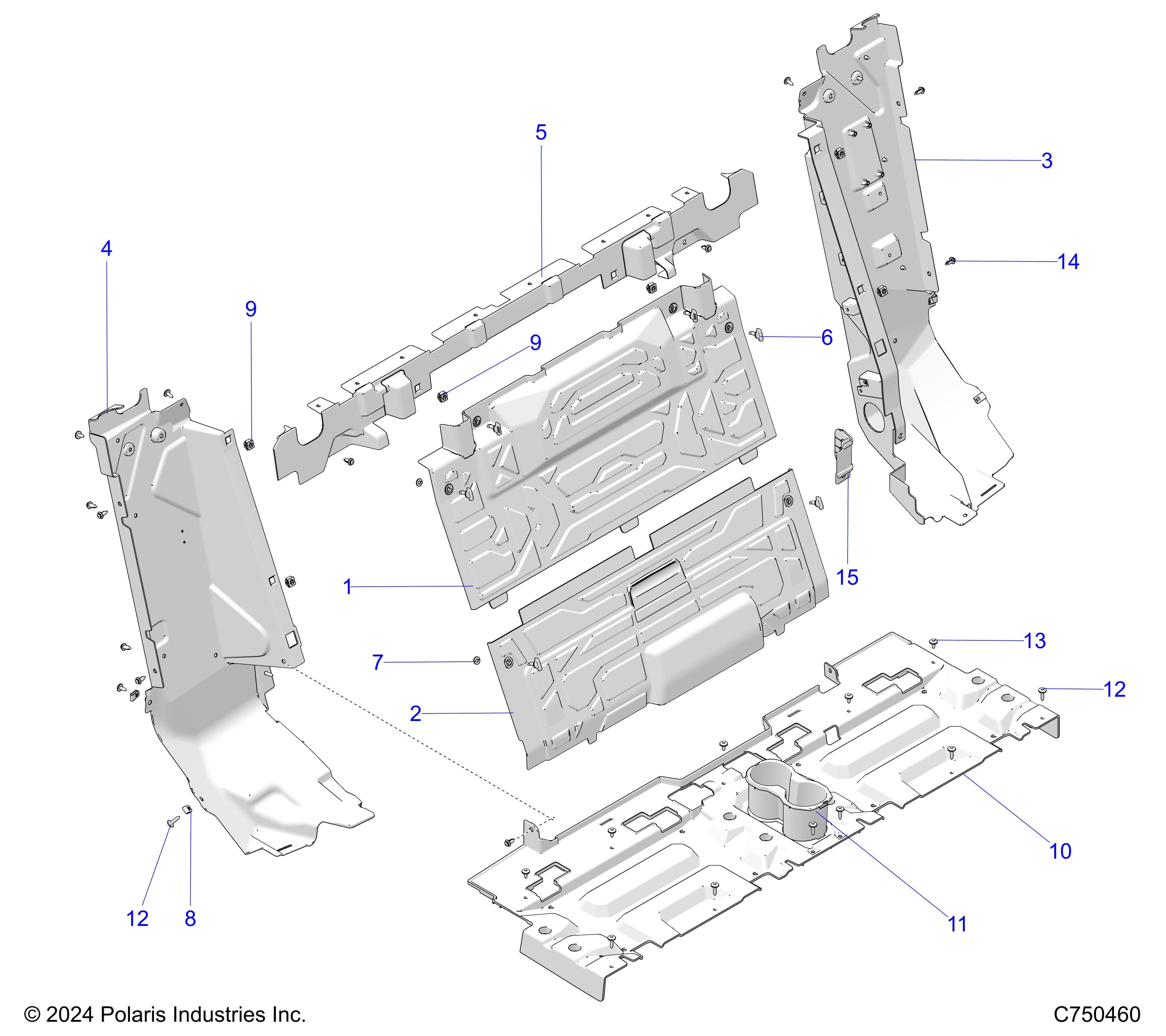 2026 RZR PRO S4 SPORT β BODY, REAR CLOSEOFF - Z26S4E92A4/B4/A6/B6 (C750460) diagram