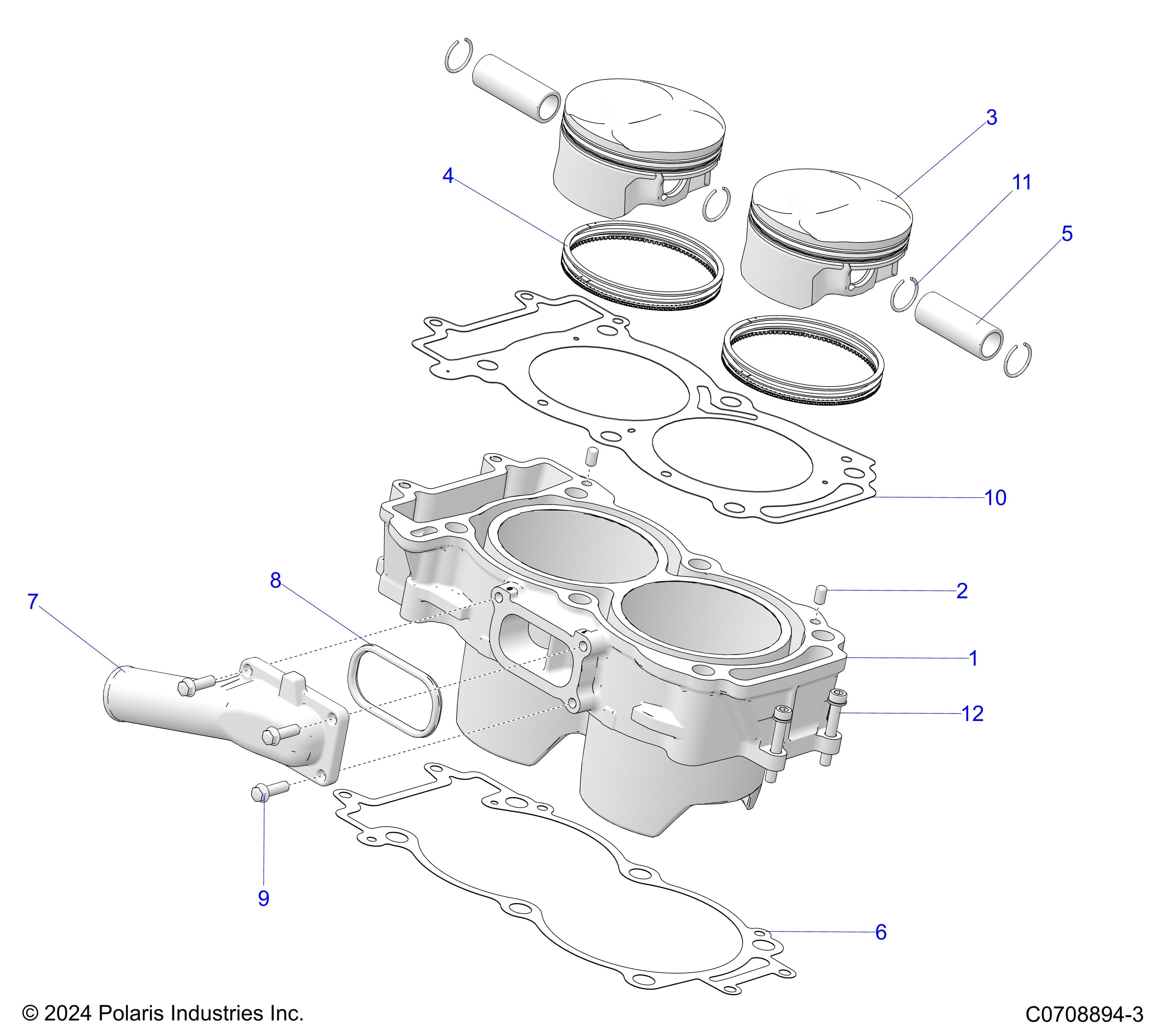 2026 POLARIS XPEDITION ADV 5 NORTHSTAR β ENGINE, CYLINDER AND PISTON diagram