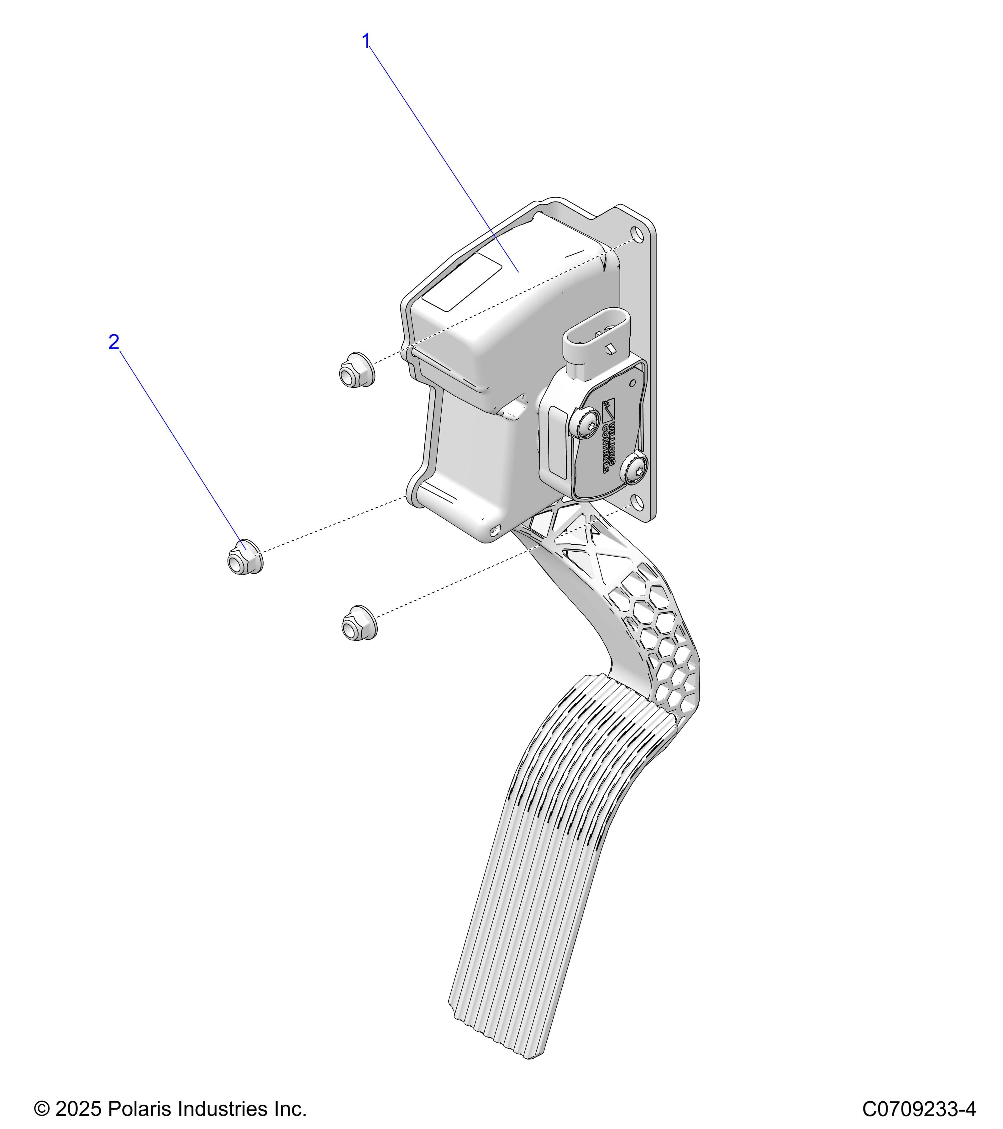 2026 POLARIS XPEDITION ADV 5 NORTHSTAR β ENGINE, THROTTLE PEDAL diagram