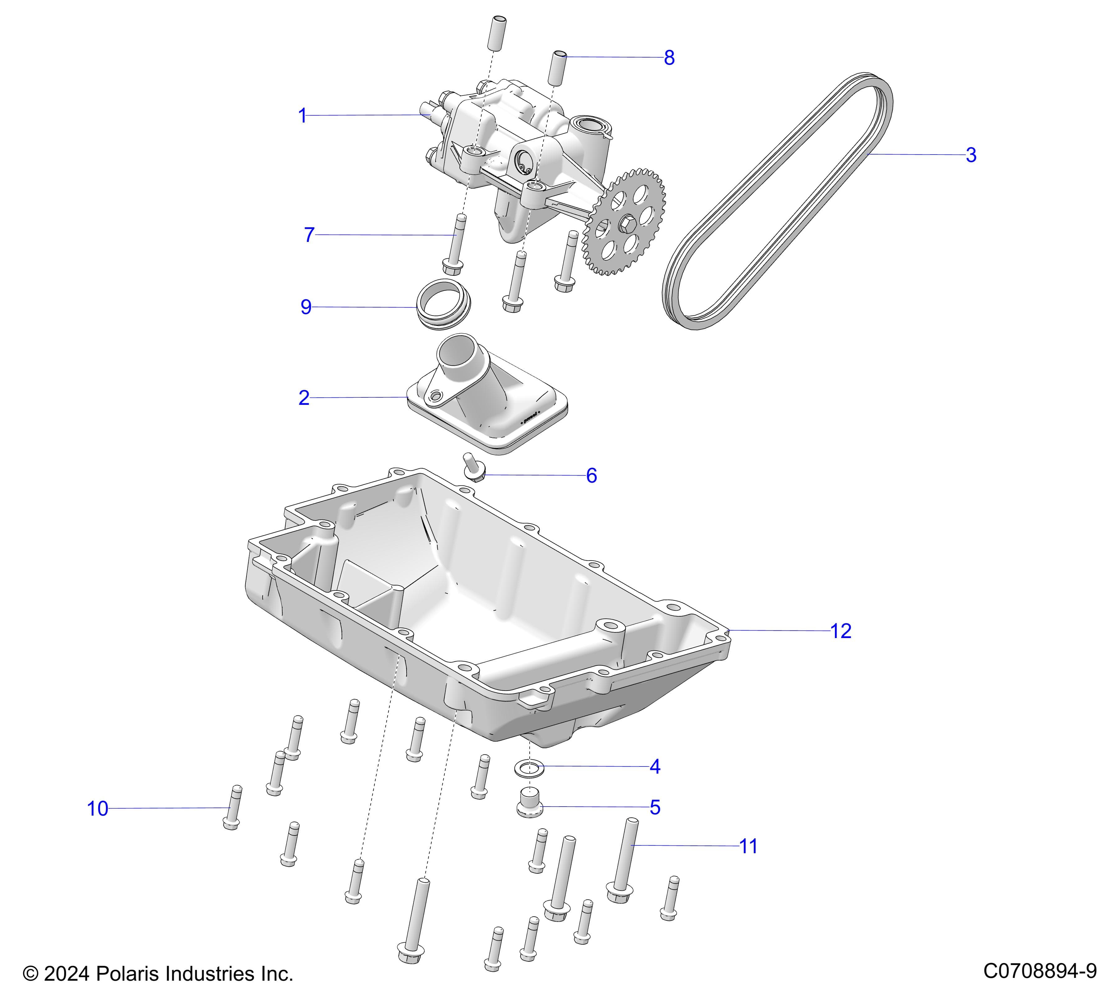 2026 POLARIS XPEDITION ADV 5 NORTHSTAR β ENGINE, OIL PUMP diagram