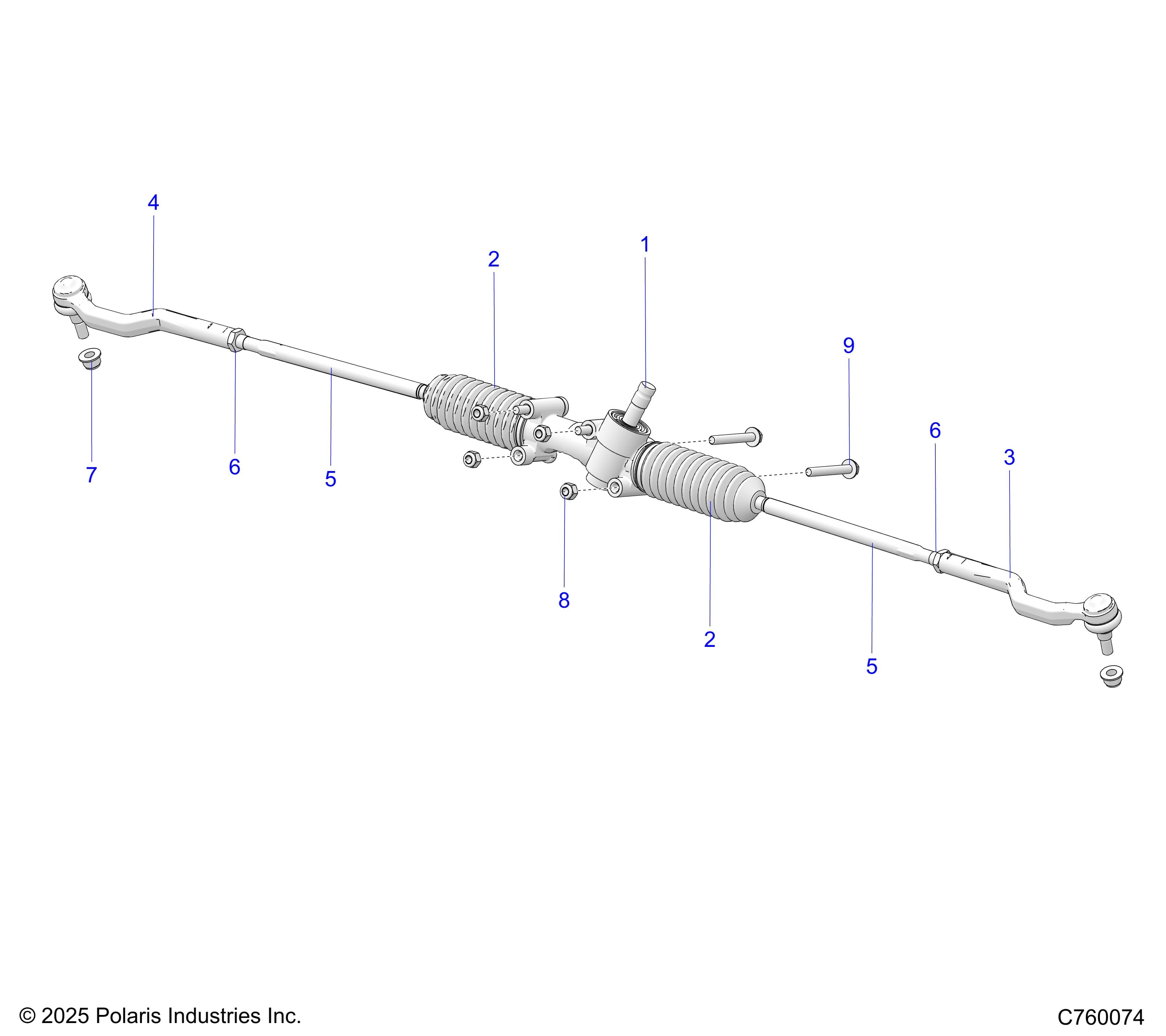 2026 RZR XP 4 1000 ULTIMATE β STEERING, GEAR BOX - Z26NMT99A4/B4/A6 (C760074) diagram