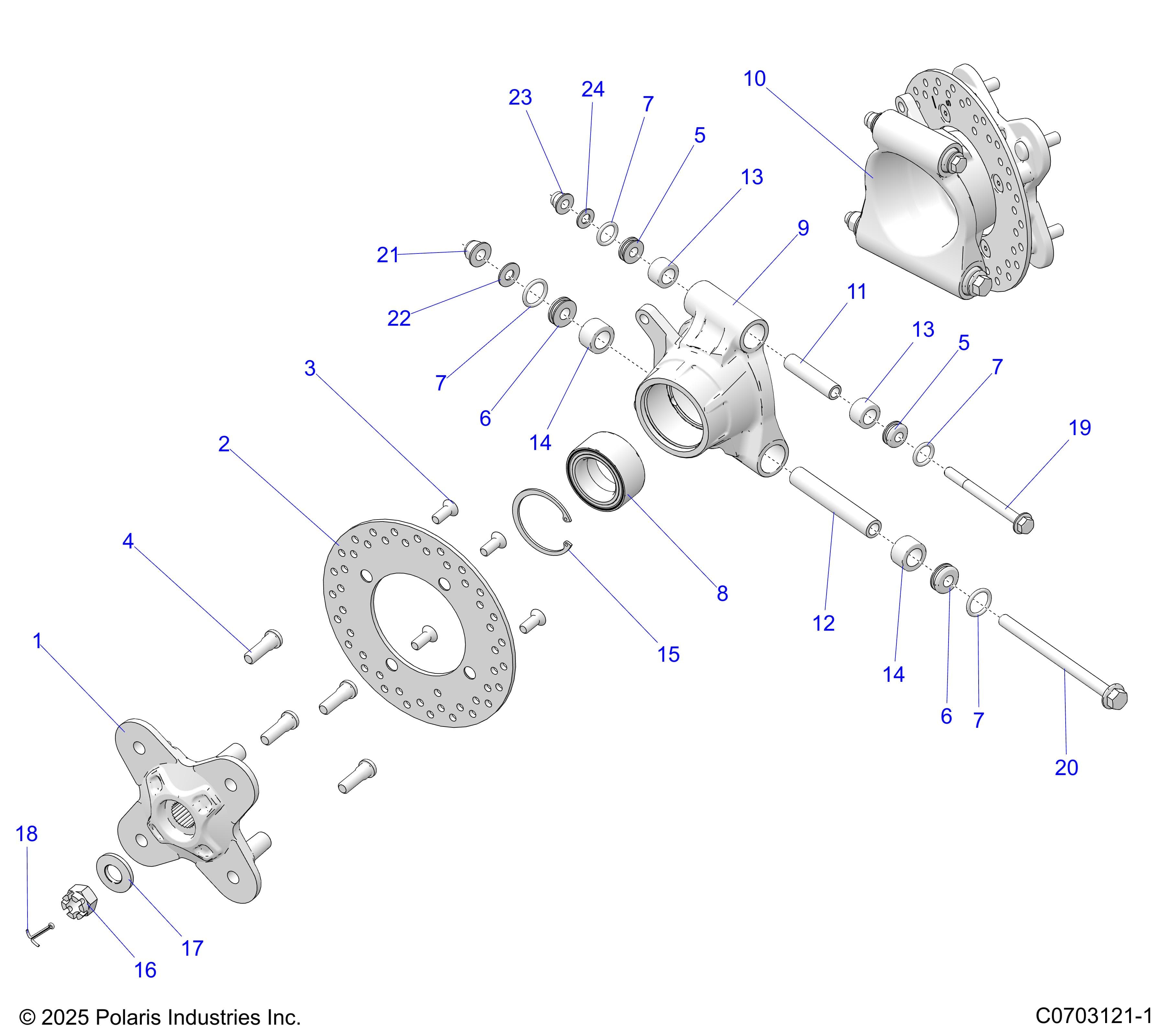 2026 GENERAL 1000 SPORT β SUSPENSION, REAR CARRIER diagram