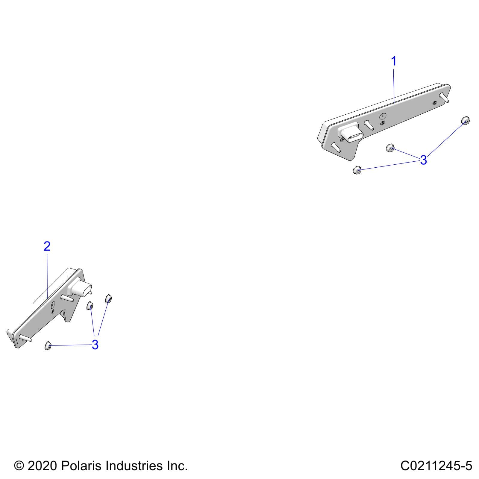 2026 SPORTSMAN 450 EPS 50S β ELECTRICAL, TAILLAMPS - A26SEE50B1/B4 (C0211245-5) diagram