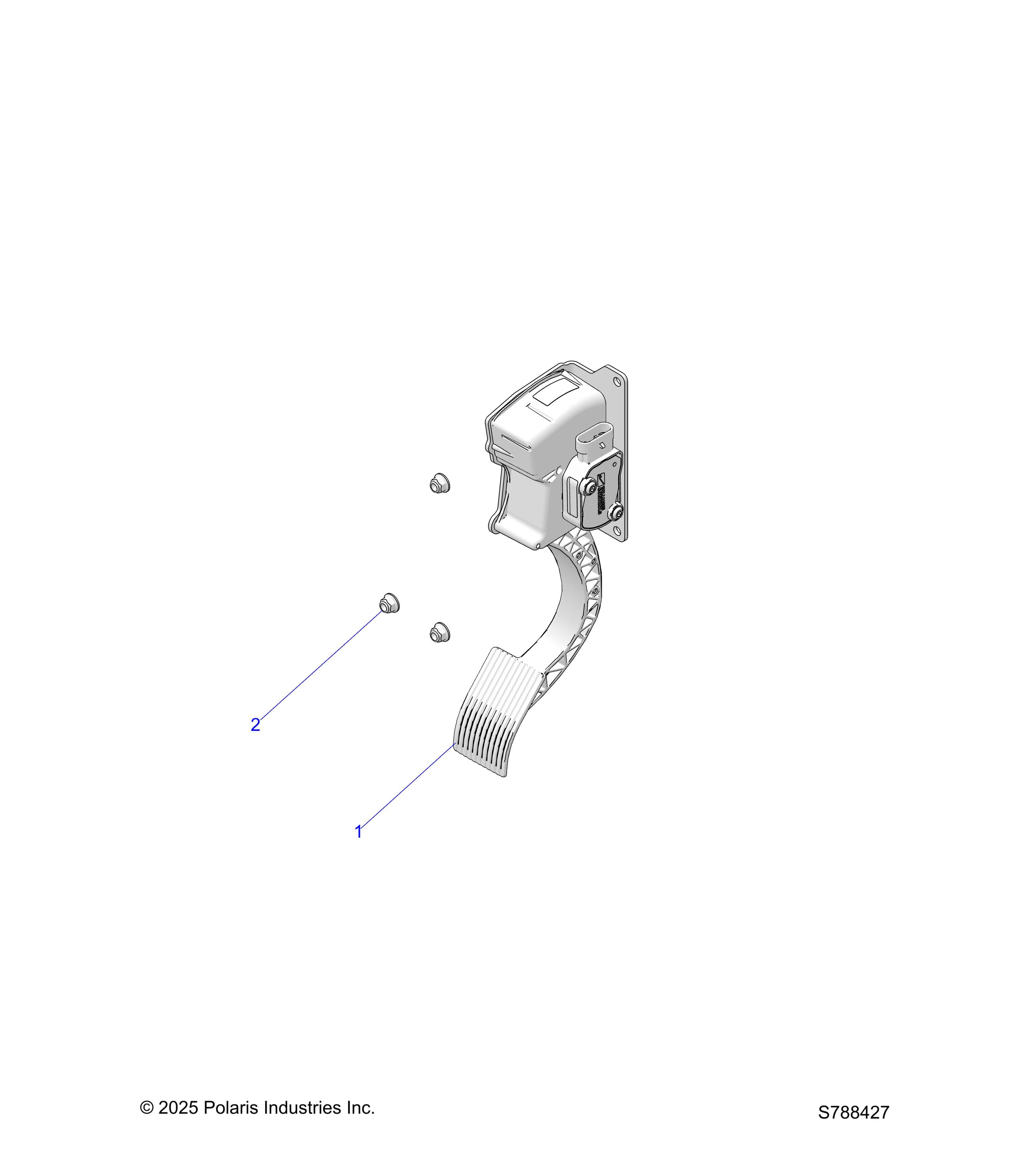 2026 RANGER 500 β ENGINE, THROTTLE PEDAL diagram