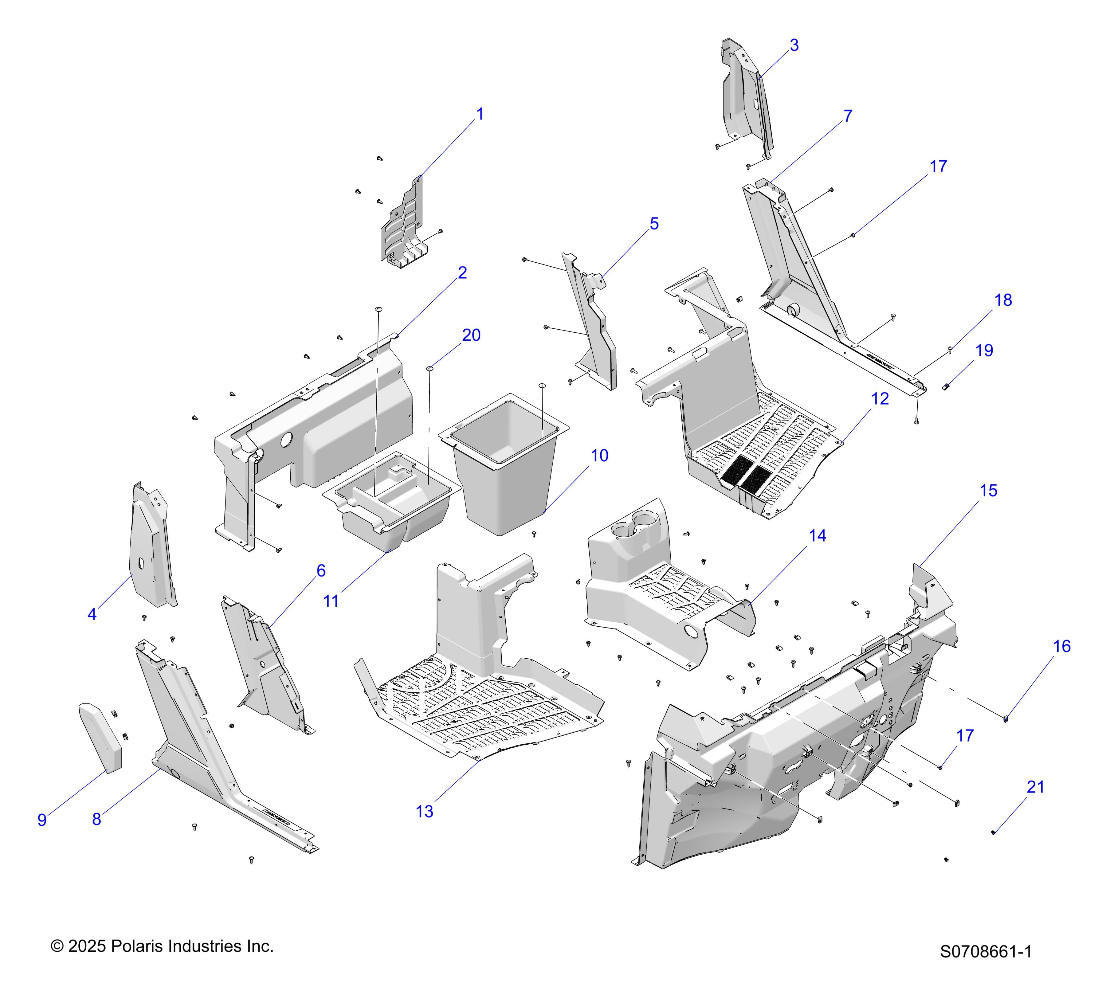 2026 RANGER 1000 XP CREW NSTR ULTIMATE β BODY, FRONT FLOOR & ROCKERS - R26RSY99A9/AF/AH/AB/AS/B9/BF/BH/BB/BS (S0708661-1) diagram