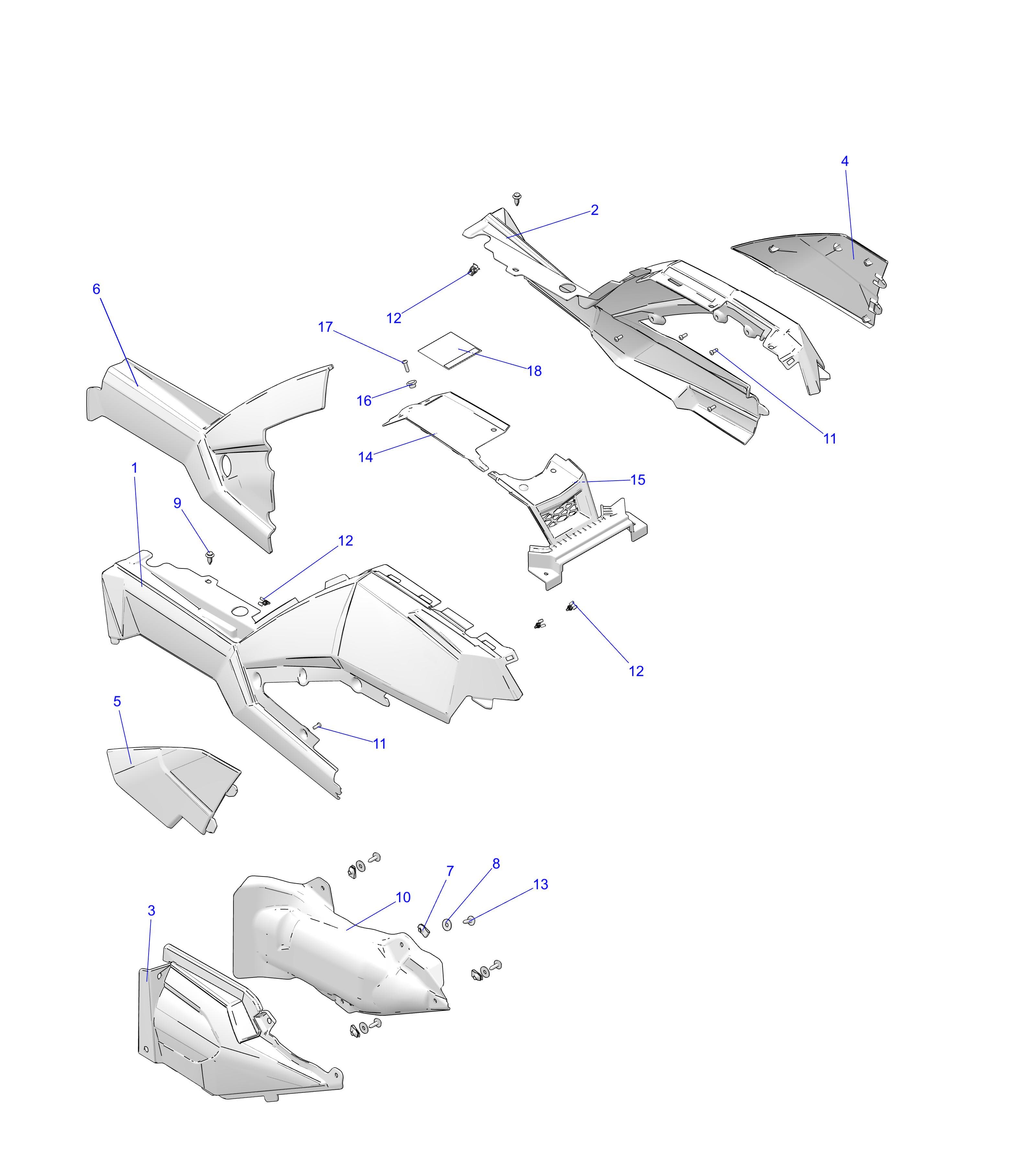 2026 SPORTSMAN 850 48" R02 - A26SXA85A1 β BODY, SIDE PANELS and COVERS - A26SXA85A1 (C102701) diagram
