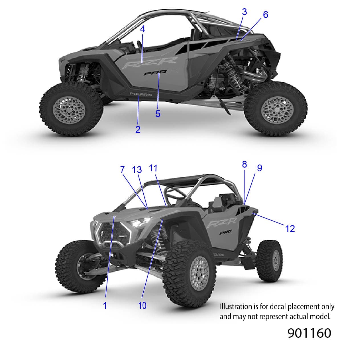 2026 RZR PRO R ULTIMATE β BODY, DECALS - Z26RPK2KAC/BC (901160) diagram