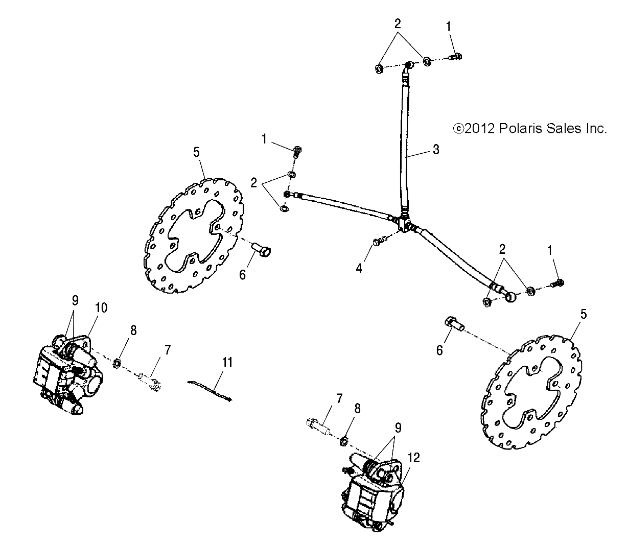 2026 PHOENIX 200 R01 - A26YPA20A4 β BRAKES, FRONT - A26YPA20A4 (49ATVBRAKEFRT13PHX) diagram