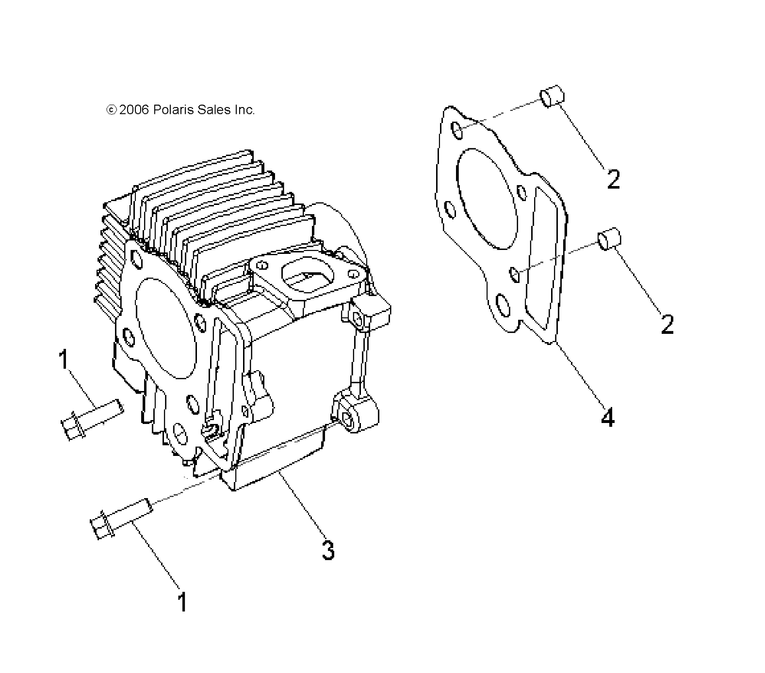 2026 SPORTSMAN 110 R01 - A26YFA11B5 β ENGINE, CYLINDER - A26YFA11B5 (A00015) diagram