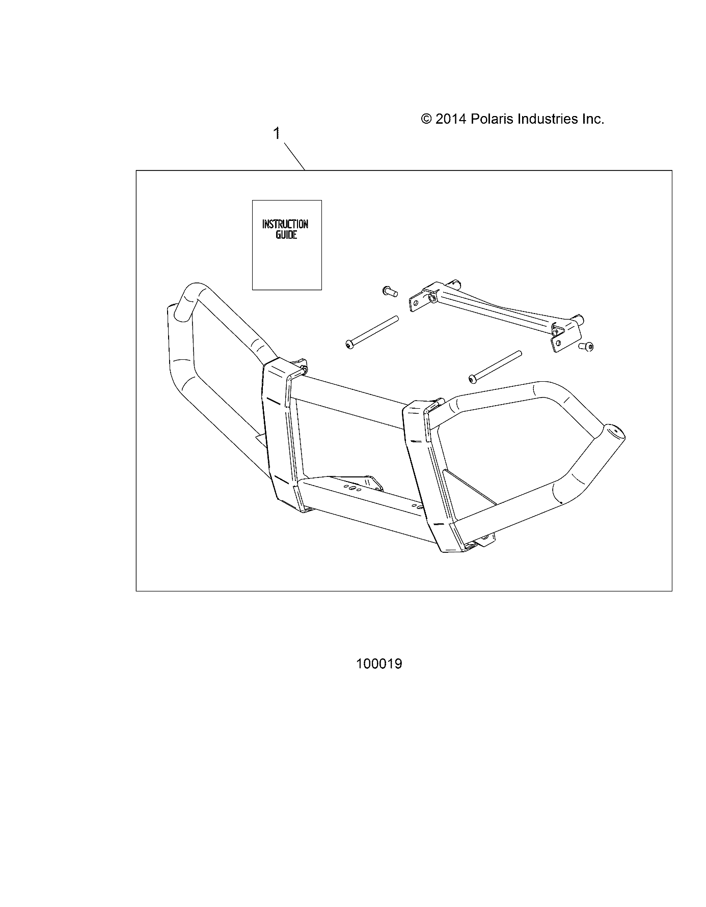 2026 SPORTSMAN TOURING XP 1000 R01 - A26SYY95AK β BODY, BRUSHGUARDS - A26SYY95AK (100019) diagram