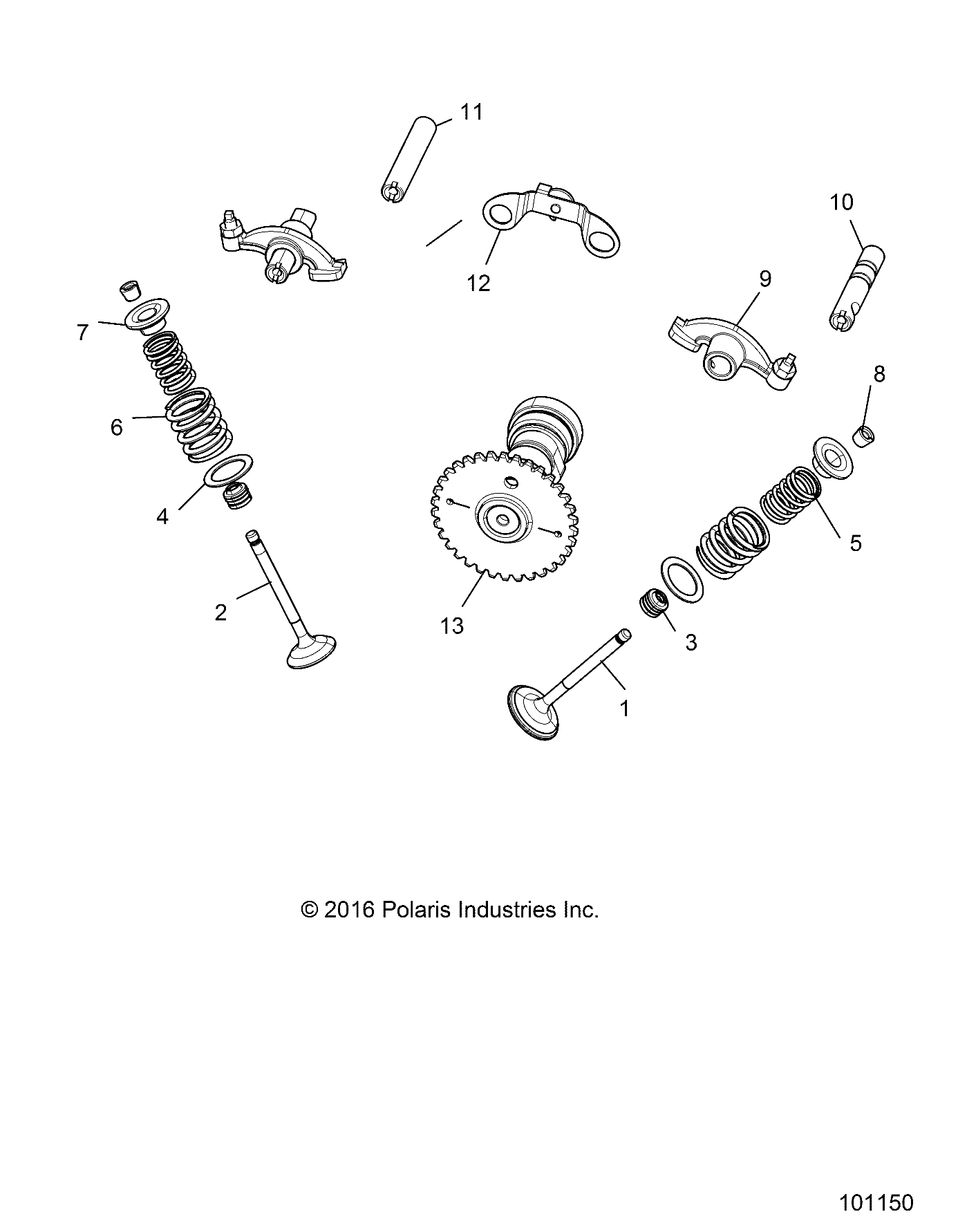 2026 RANGER 150 EFI β ENGINE, VALVE TIMING MECHANISM - R26HZA15A5/B5 (101150) diagram