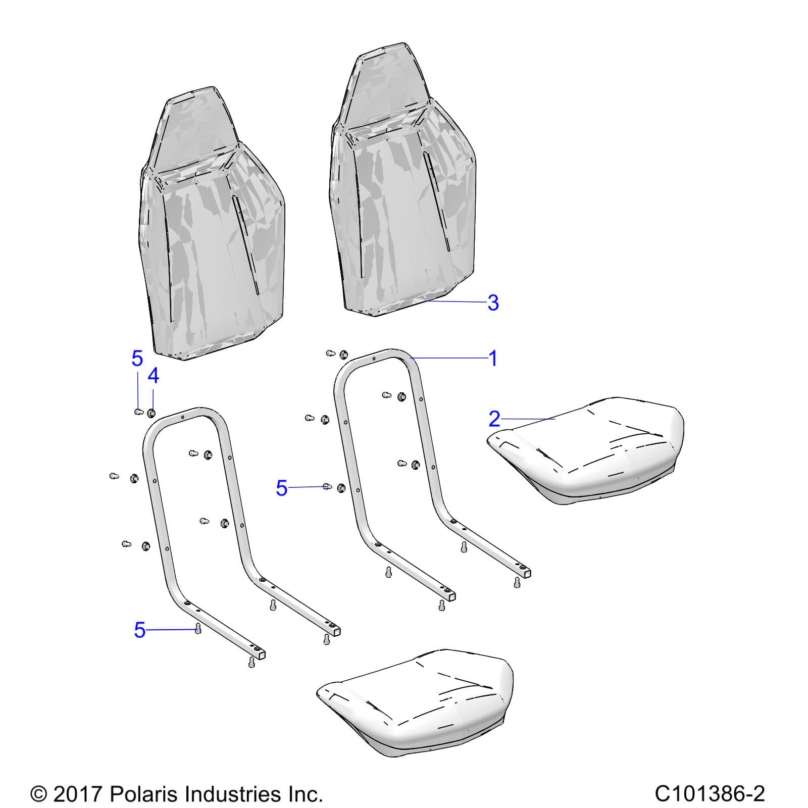 2026 RANGER 150 EFI β BODY, SEAT - R26HZA15A5/B5 (C101386-2) diagram