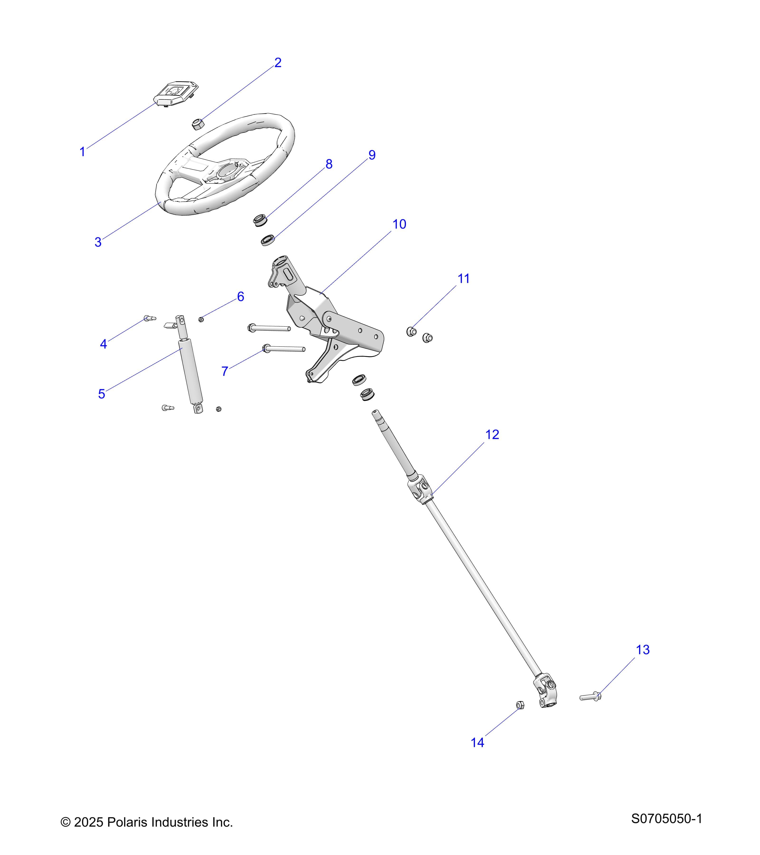 2026 RANGER 500 β STEERING, ASSEMBLY diagram