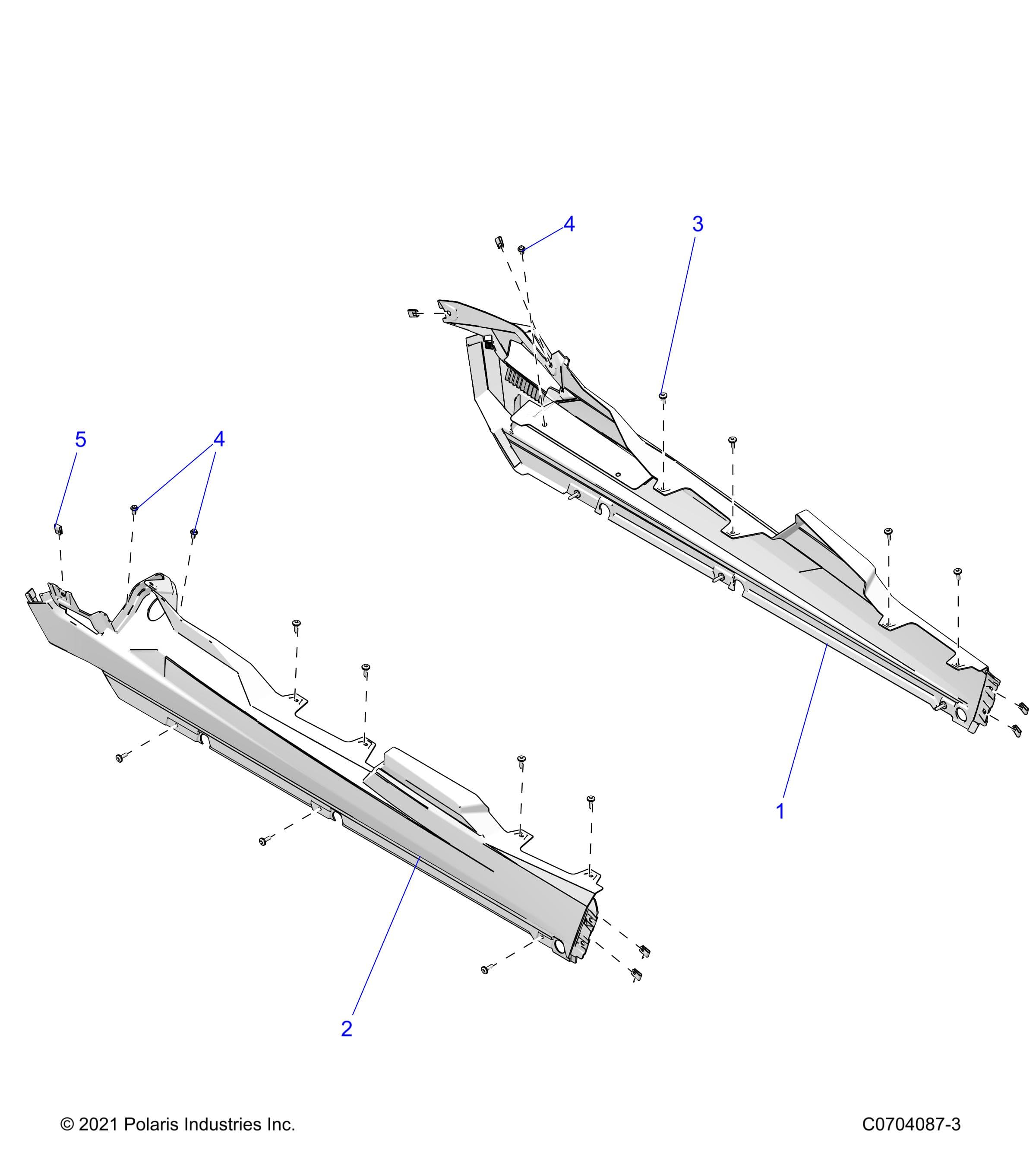 2026 RZR XP 4 1000 ULTIMATE β BODY, ROCKER PANELS - Z26NMT99A4/B4/A6 (C0704087-3) diagram