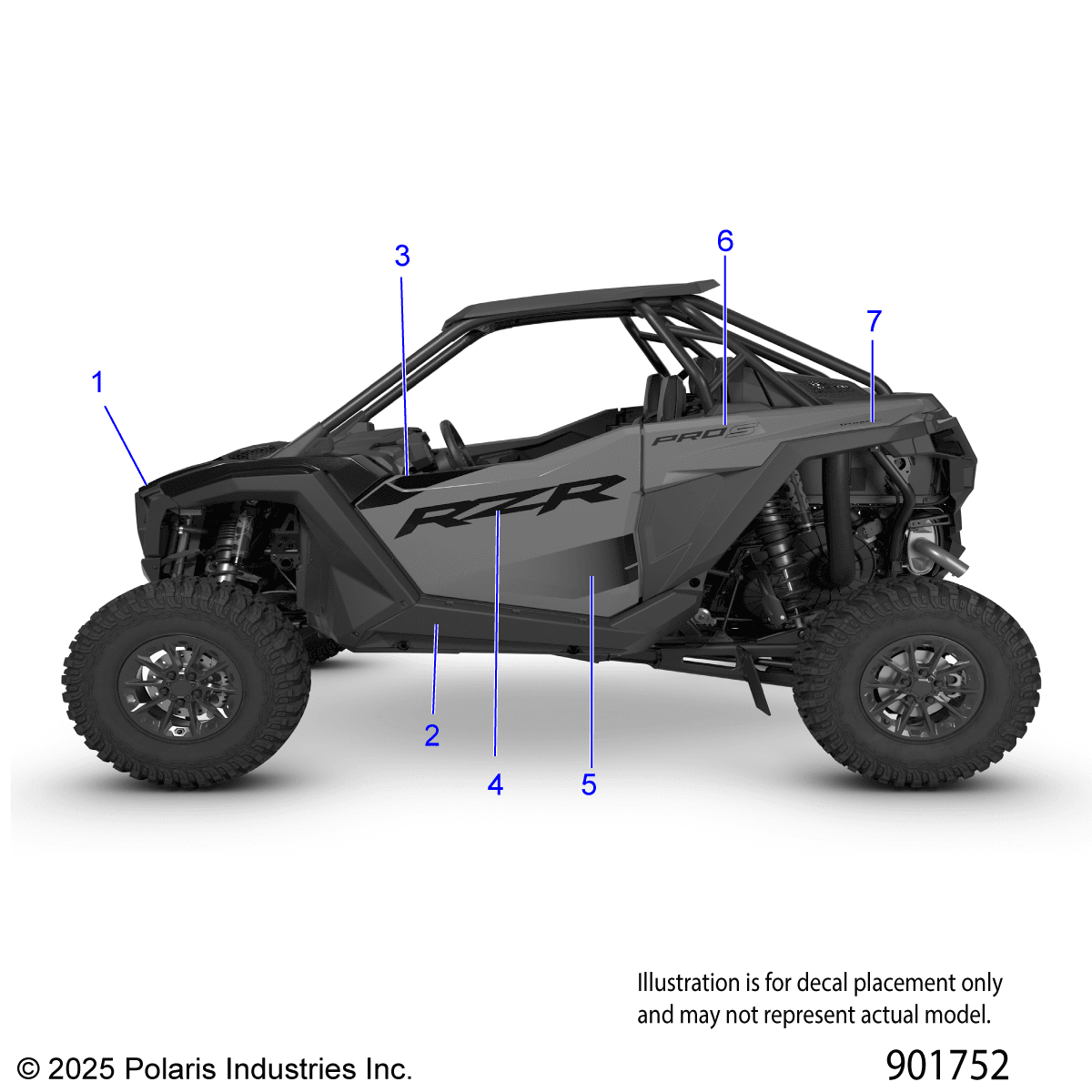 2026 RZR PRO S ULTIMATE β BODY, DECALS GRAPHICS - Z26SPD92AH/BH (901752) diagram
