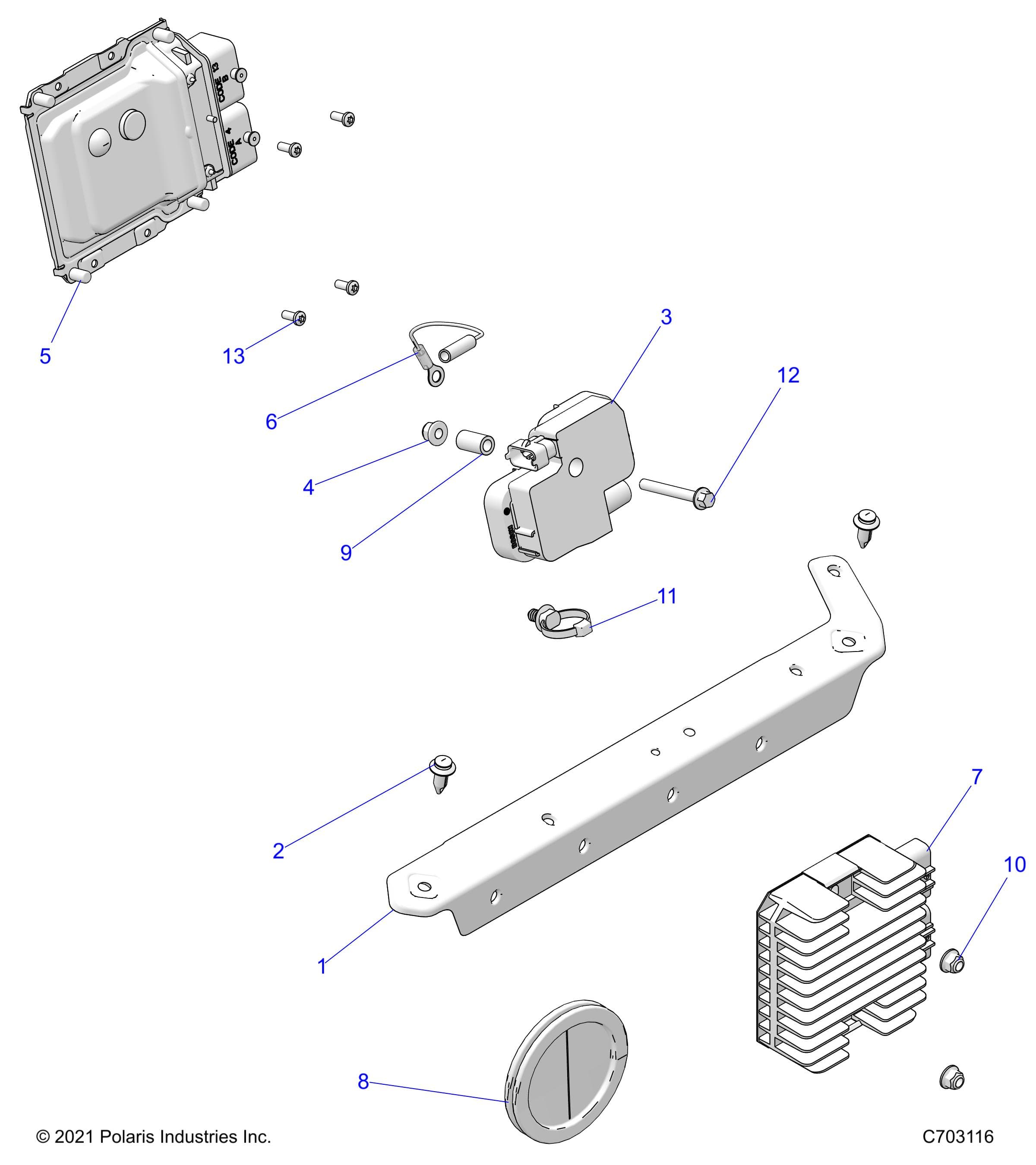 2026 RZR XP 4 1000 SPORT β ELECTRICAL, ECM, COIL, REGULATOR - Z26NMS99A4/B4/A6/B6 (C703116) diagram