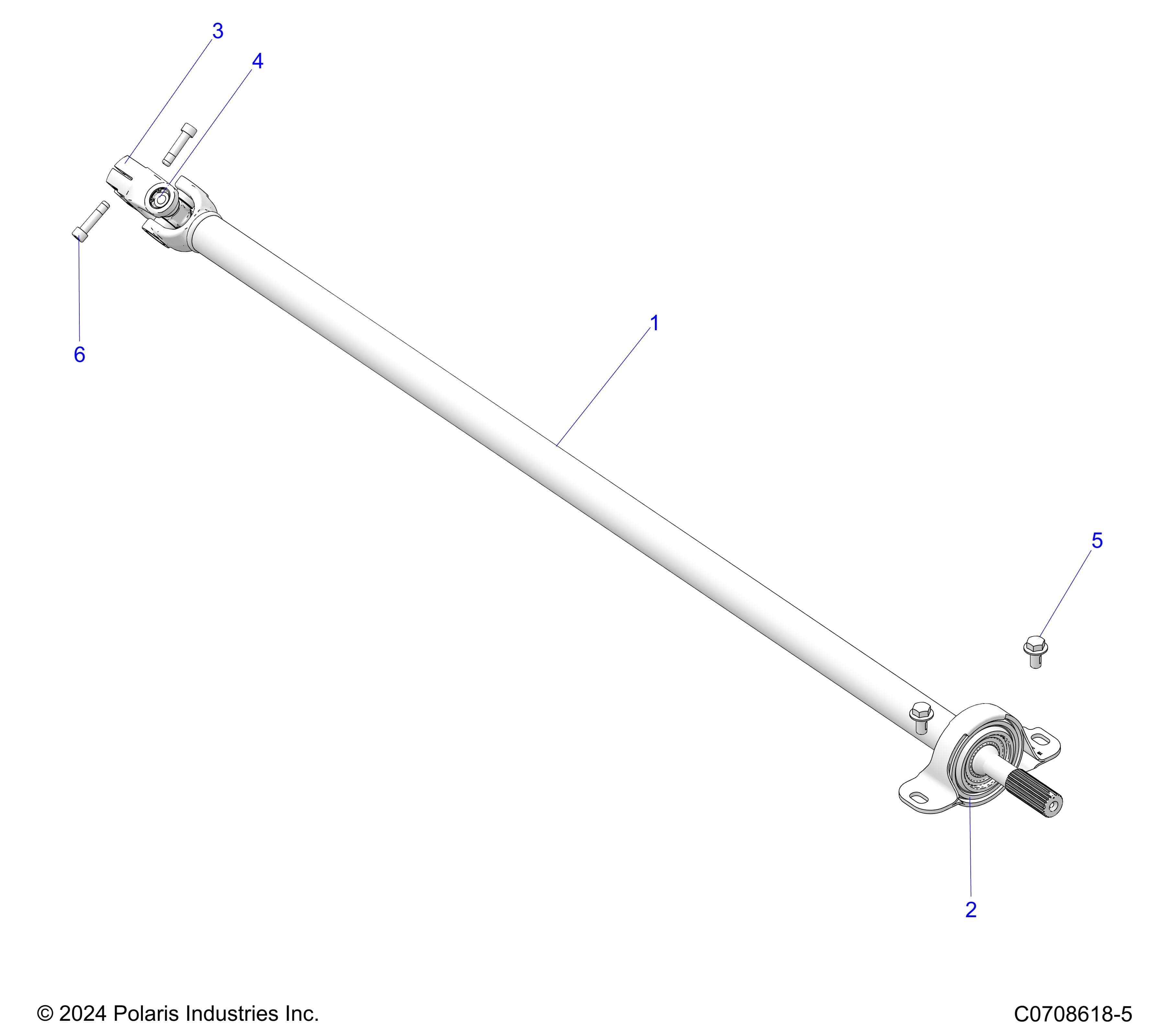 2026 POLARIS XPEDITION ADV NORTHSTAR β DRIVE TRAIN, REAR PROP SHAFT diagram