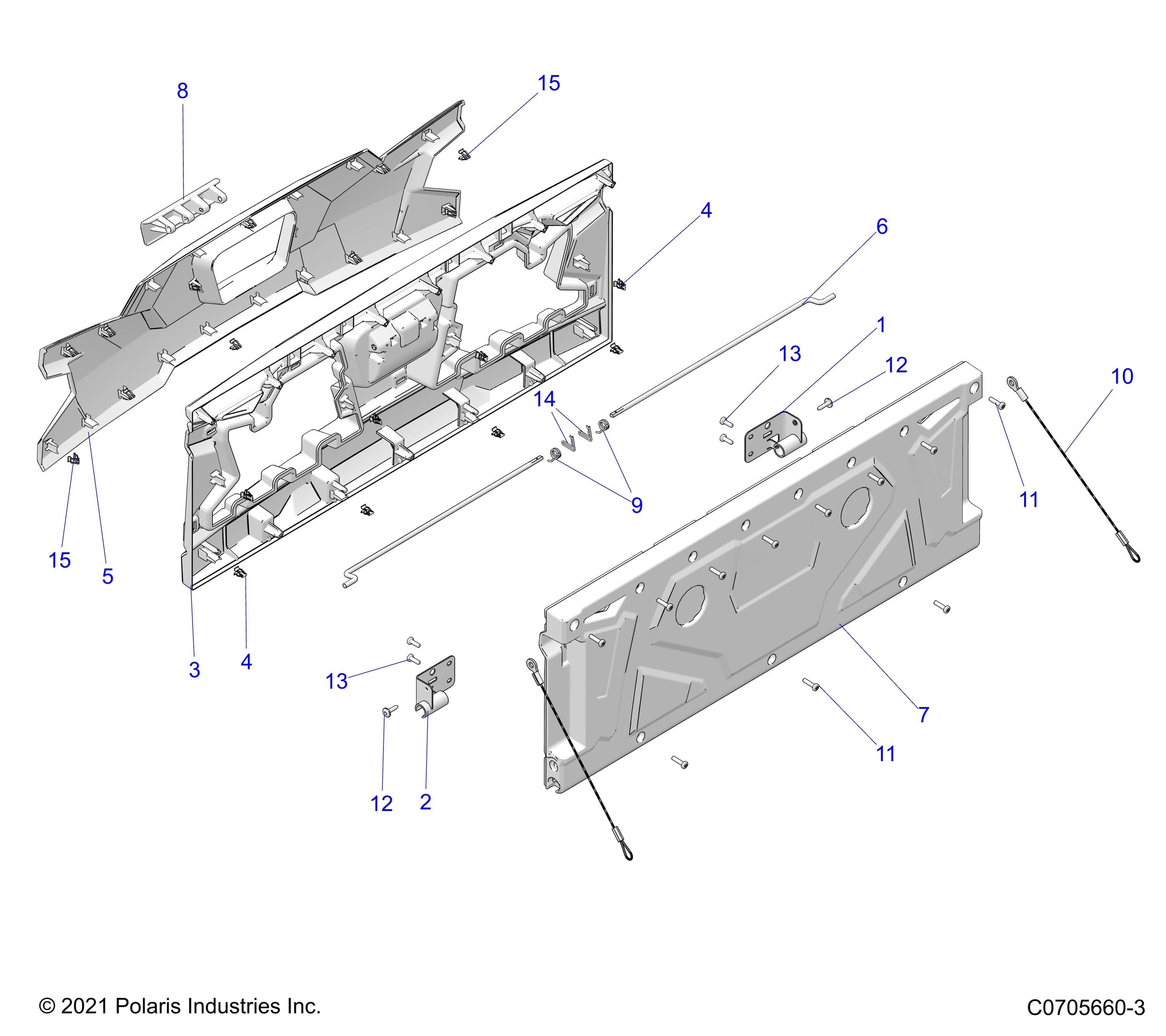 2026 GENERAL 1000 PREMIUM β BODY, BOX, TAILGATE diagram