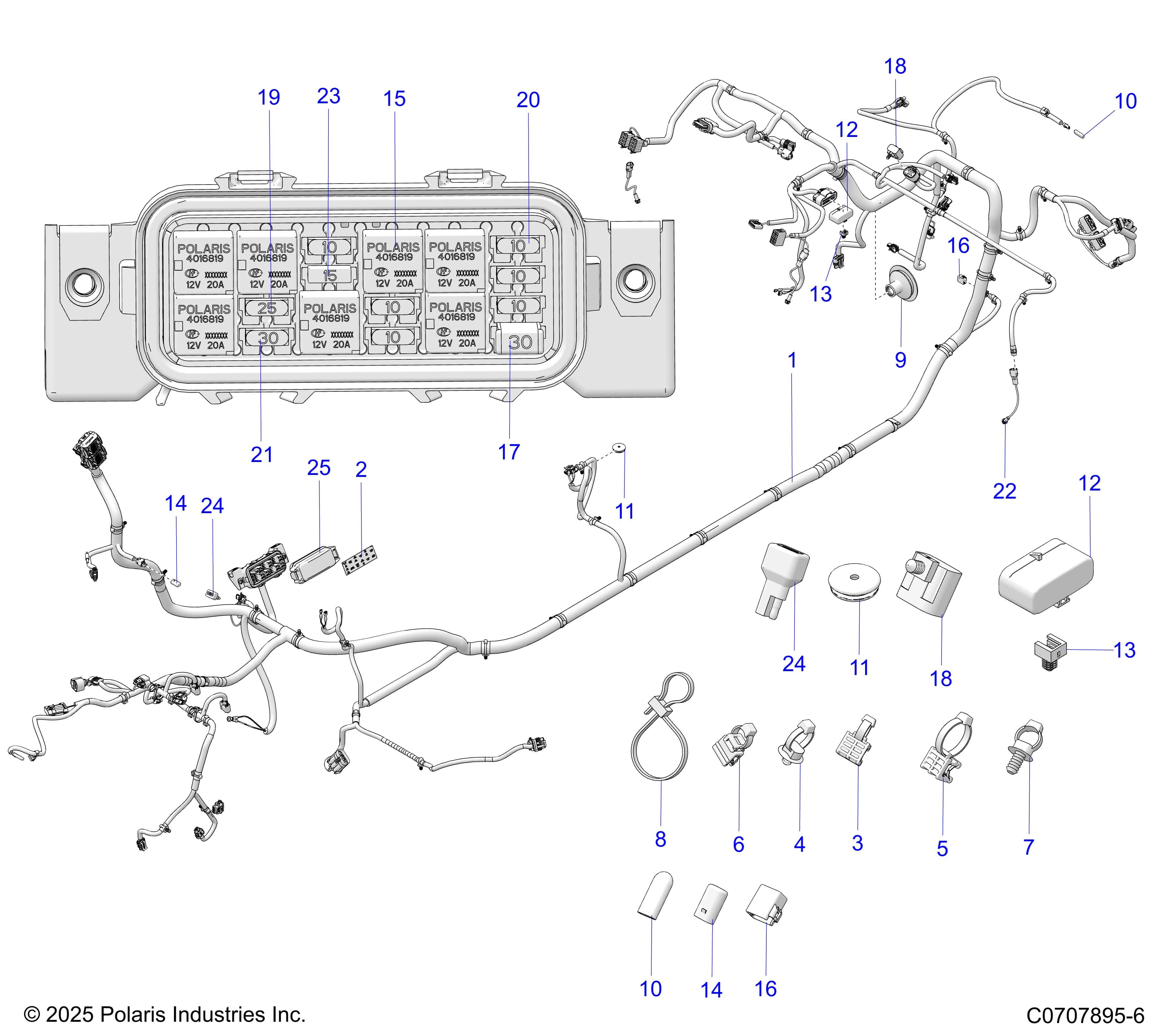 2026 GENERAL XP4 1000 PREMIUM β ELECTRICAL, HARNESS, CHASSIS diagram