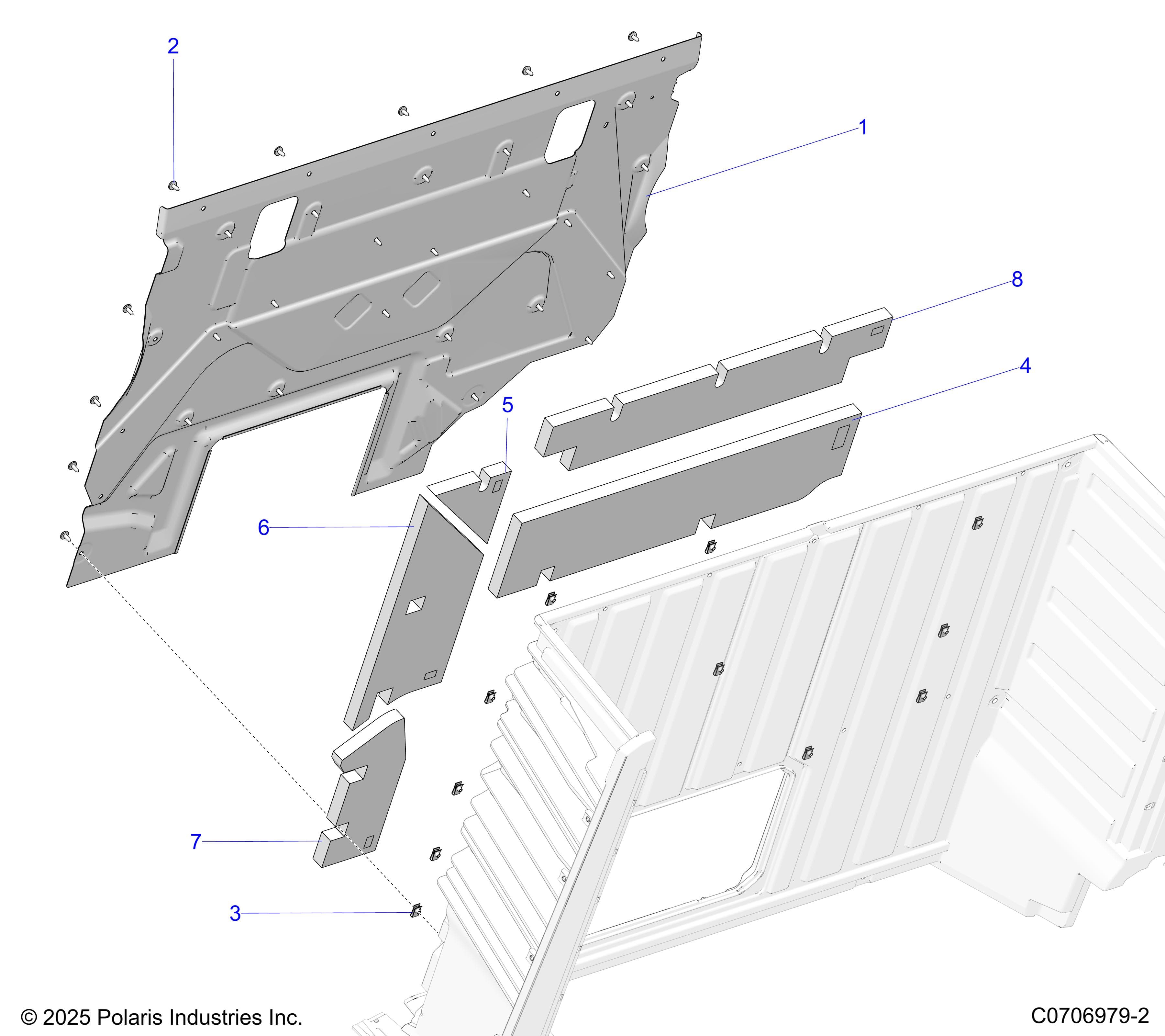 2026 POLARIS XPEDITION ADV 5 NORTHSTAR β BODY, BOX, FOAM AND SHIELDS diagram