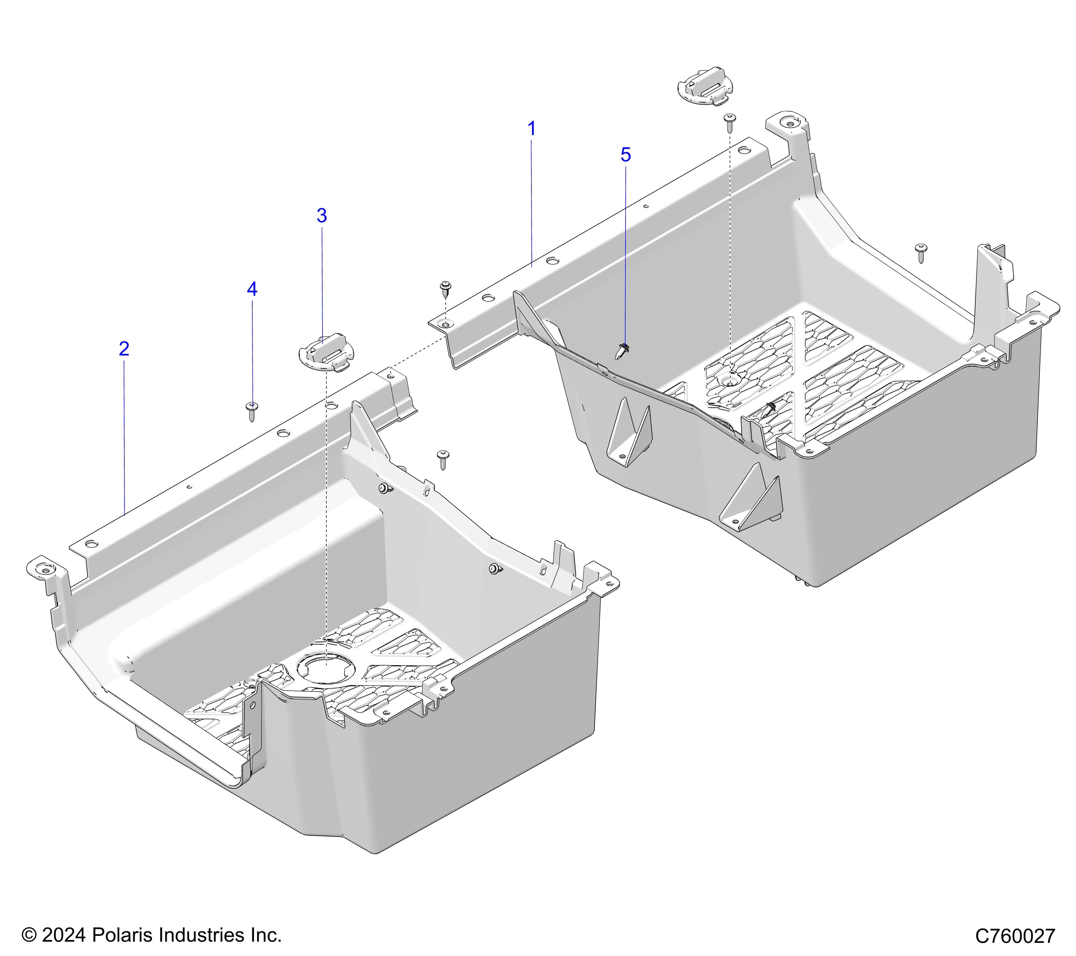 2026 GENERAL XP4 1000 ULTIMATE β BODY, REAR FLOOR diagram