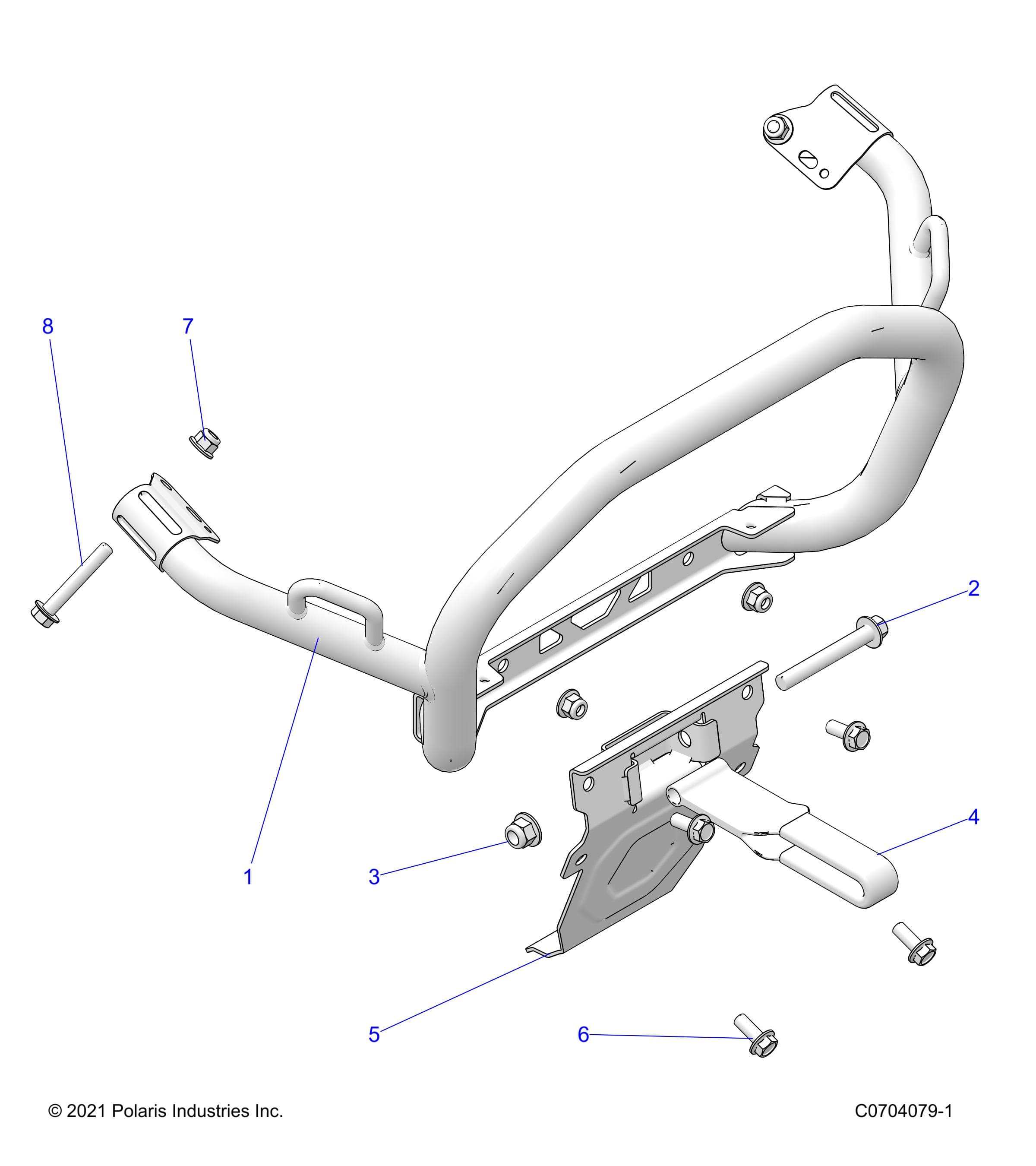 2026 RZR XP 4 1000 SPORT β ACCESSORY, BUMPER AND RELATED - Z26NMS99A4/B4/A6/B6 (C0704079-1) diagram
