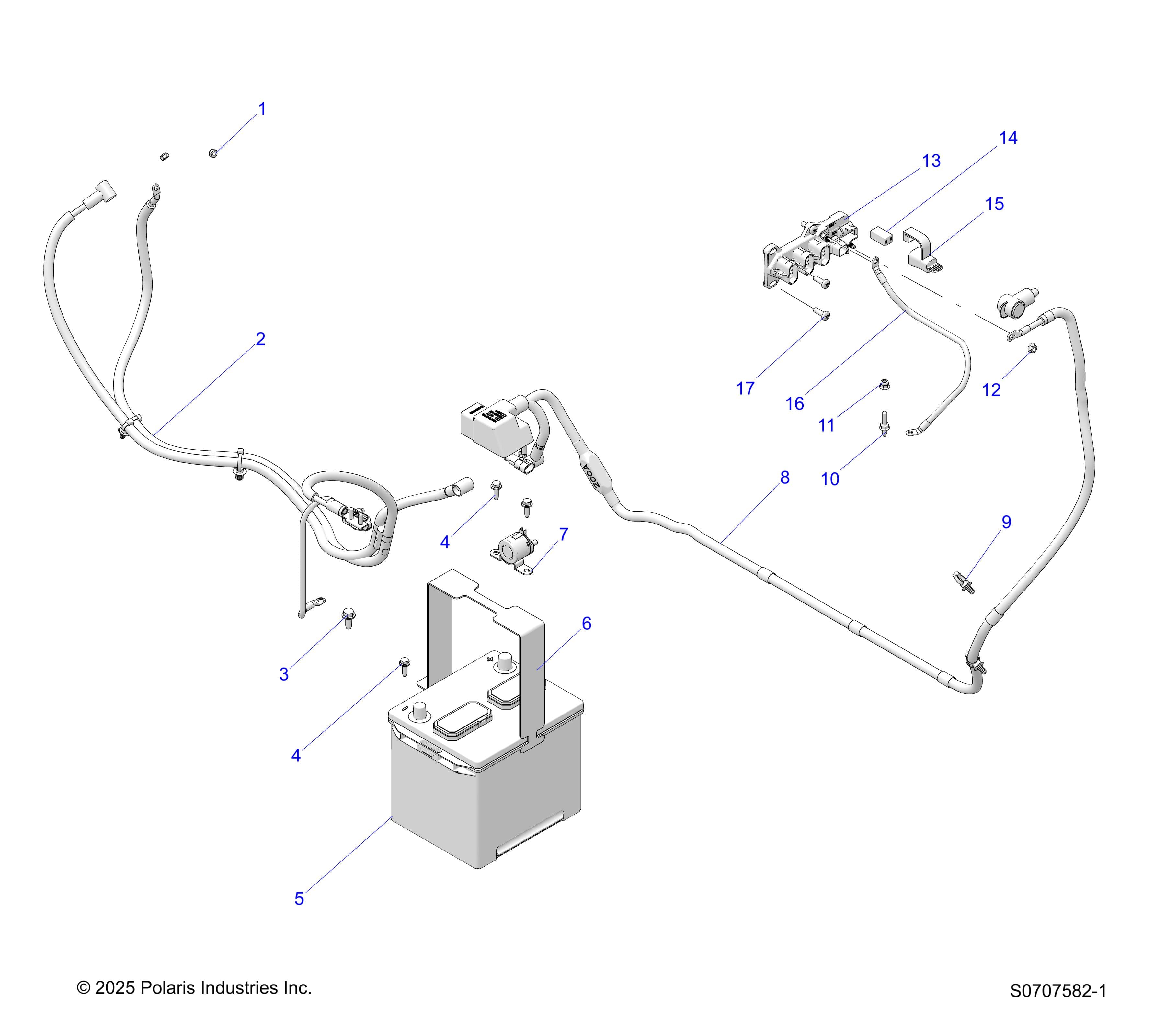 2026 RANGER 1000 EPS β ELECTRICAL, BATTERY diagram