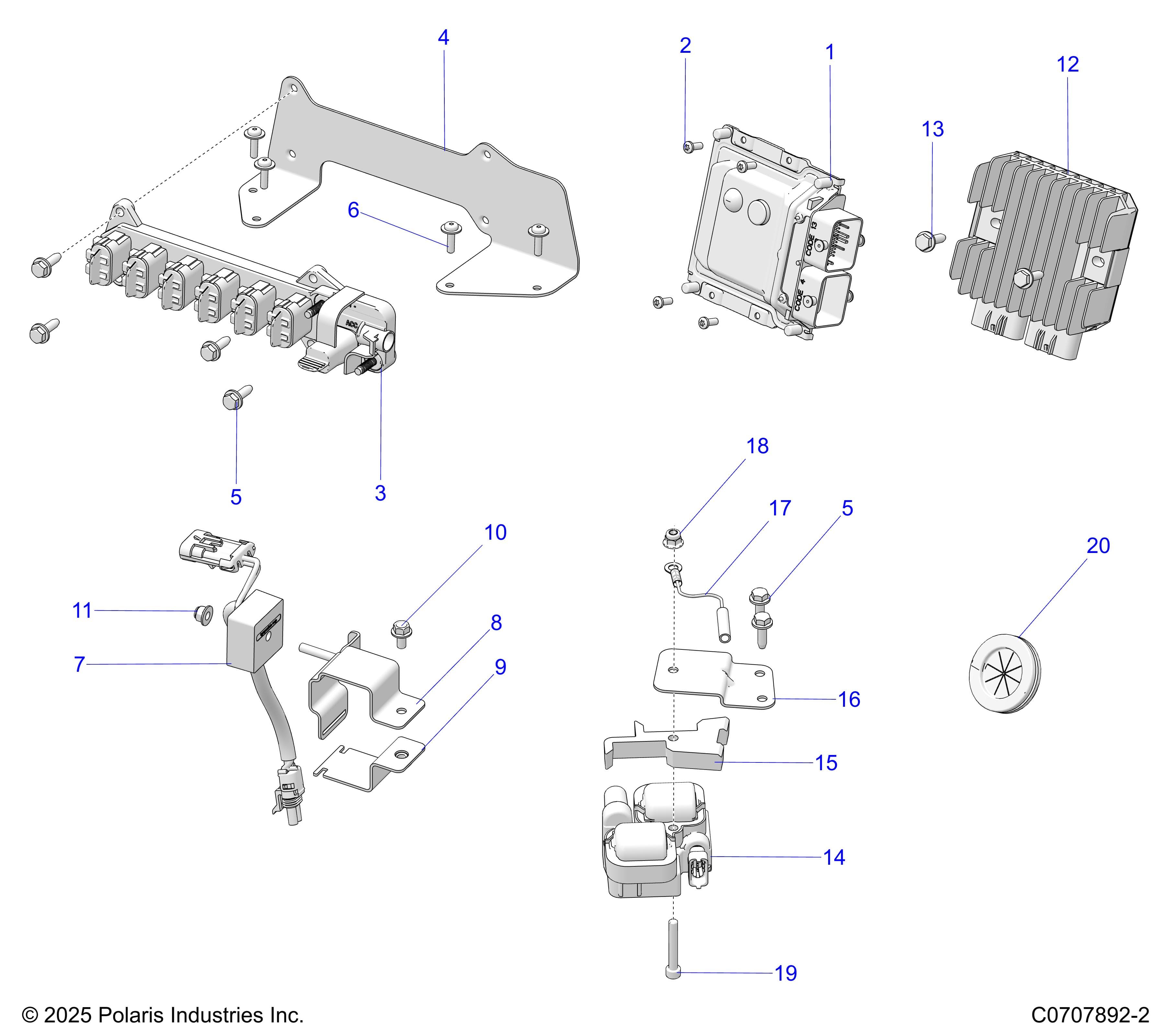 2026 GENERAL 1000 SPORT β ELECTRICAL, COMPONENTS AND OPTIONS diagram