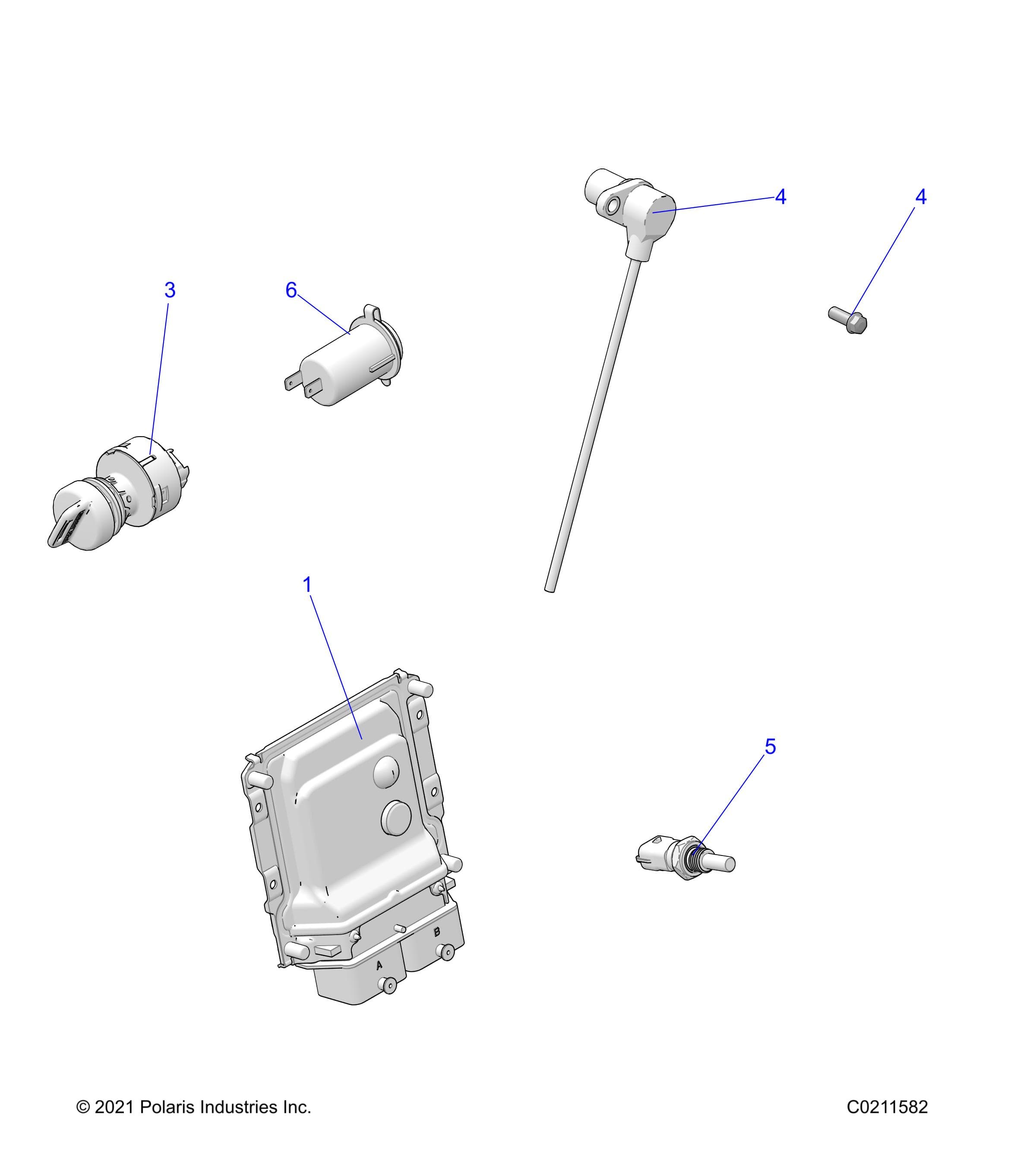 2026 SPORTSMAN TOURING XP 1000 R01 - A26SYY95AK β ELECTRICAL, SWITCHES, SENSORS, ECU and CONTROL MODULES - A26SYY95AK (C0211582) diagram