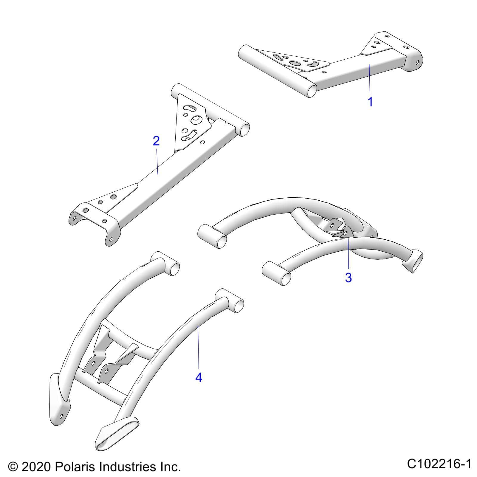 2026 SPORTSMAN 850 MUD 49S R01 - A26SXN85A7 β SUSPENSION, REAR CONTROL ARMS - A26SXN85A7 (C102216-1) diagram