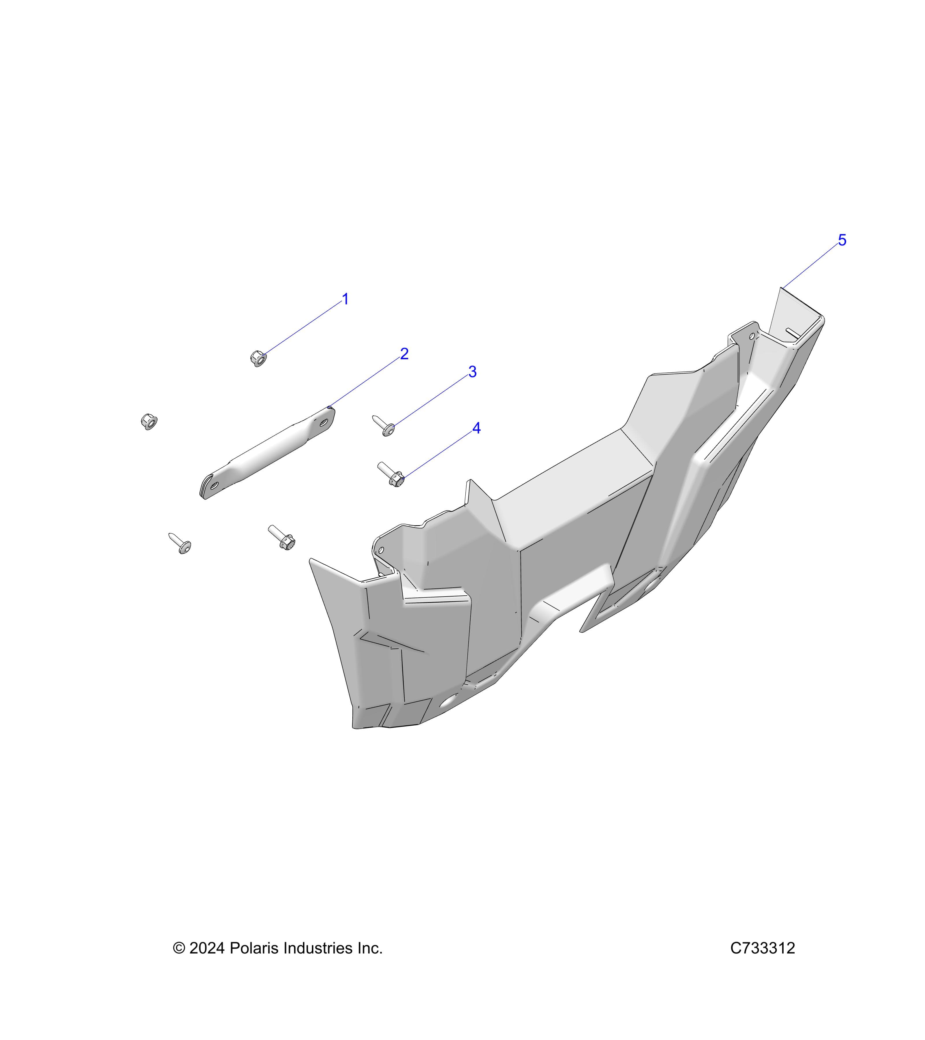 2026 RANGER 1000 NON EPS β BODY, FRONT BUMPER - R26TAA99A1/B1 (C733312) diagram