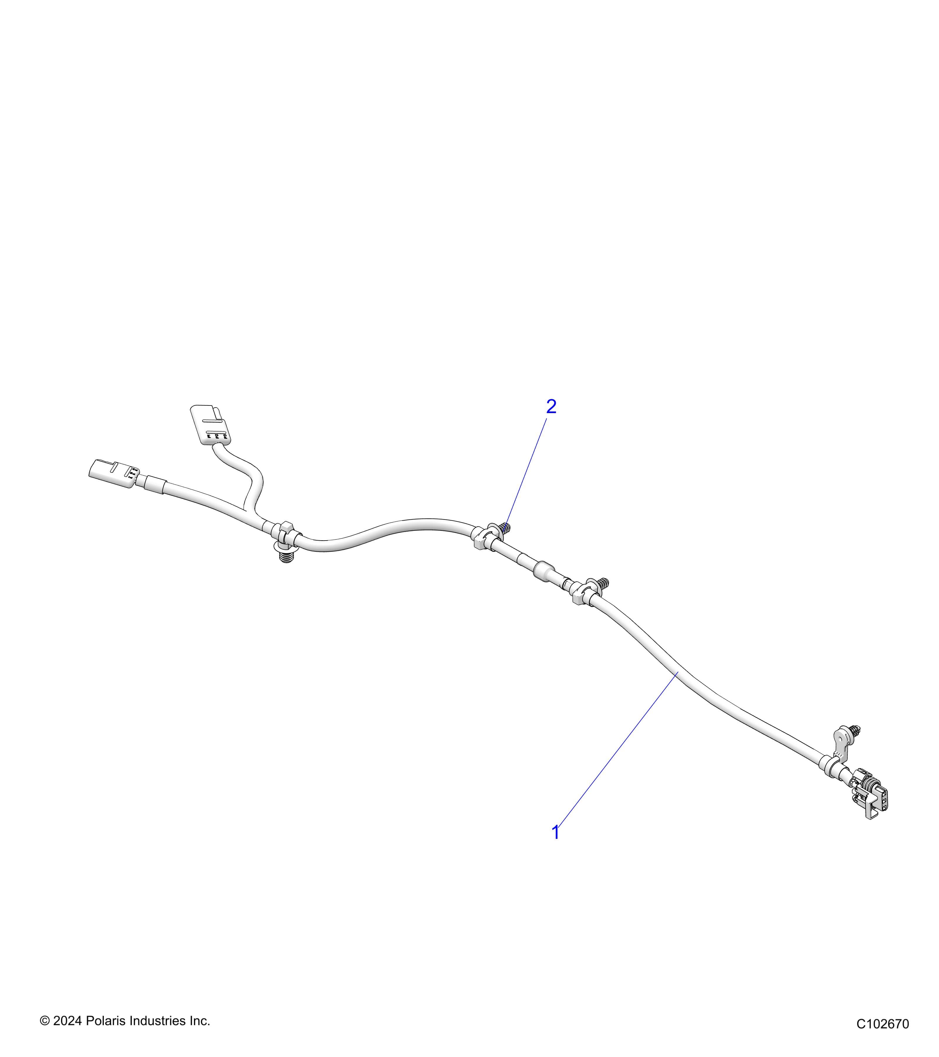 2026 SPORTSMAN 570 6X6 EPS 49S β ELECTRICAL, TAILLIGHT HARNESS - A26SKE57A1 (C102670) diagram