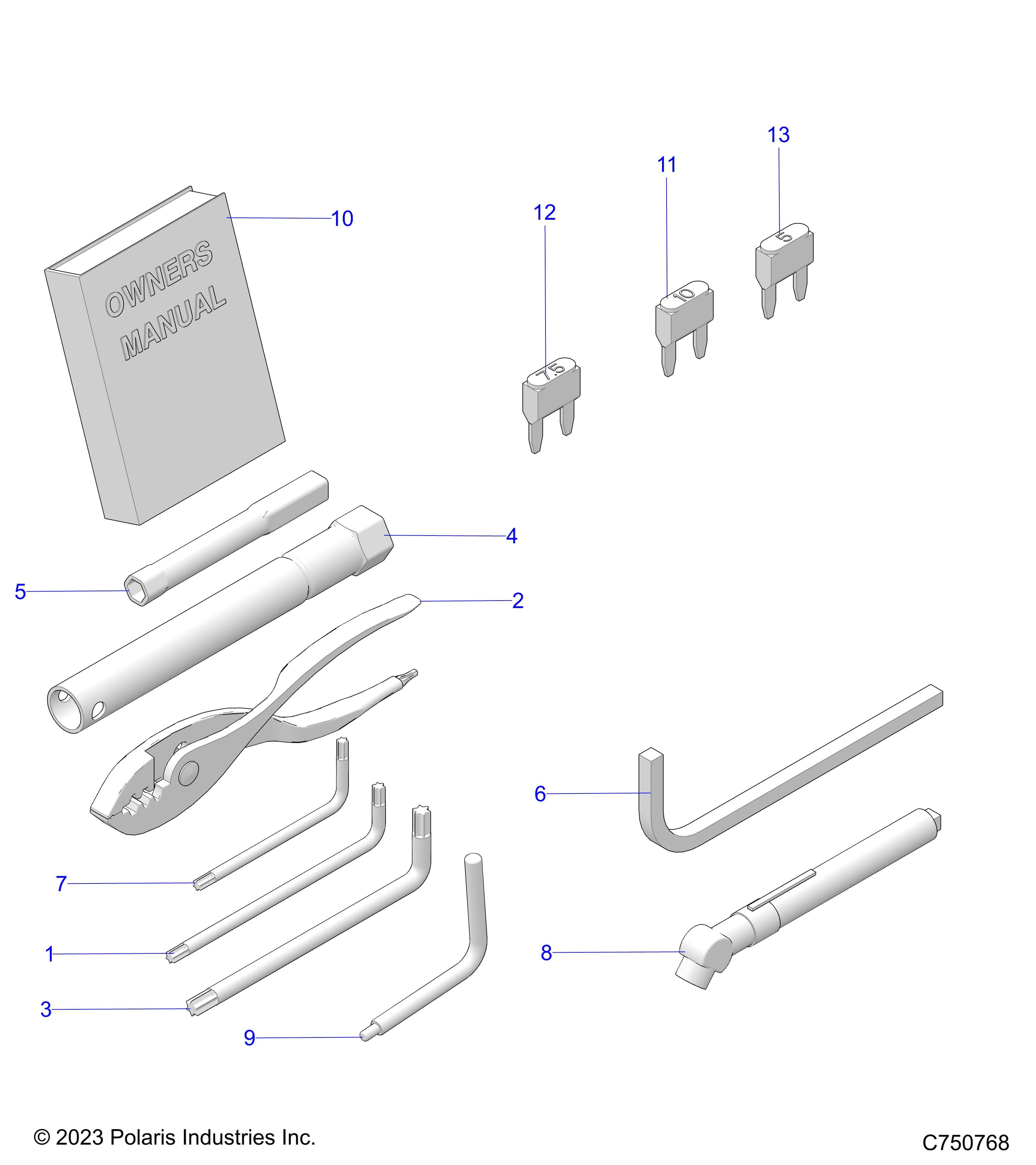 2026 RZR PRO XP 4 SPORT β REFERENCE, OWNERS MANUAL AND TOOL KIT - Z26X4E92A4/B4/A6/B6 (C750768) diagram