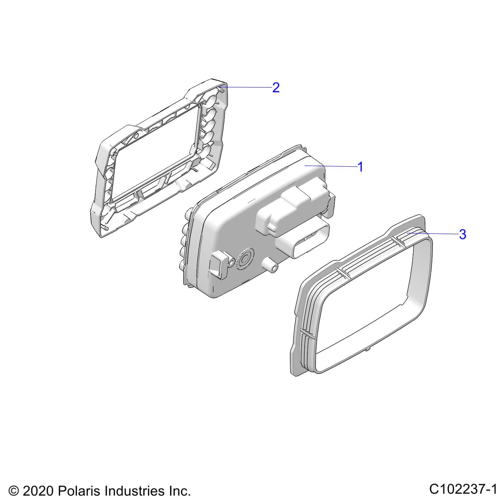 2026 SPORTSMAN TOURING 570 β ELECTRICAL, GAUGES and INDICATORS - A26SDA57A7 (C102237-1) diagram