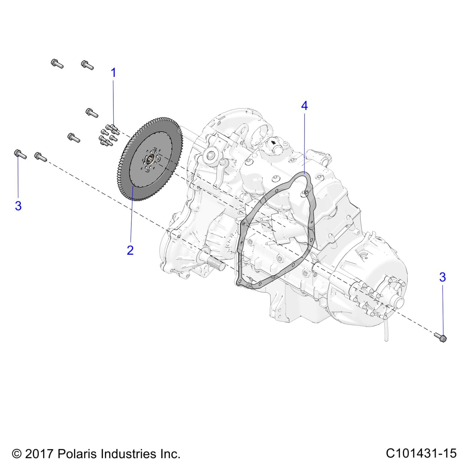 2026 SPORTSMAN XP 1000 MUD R01 - A26SXM95AR β DRIVE TRAIN, DRIVE COUPLER - A26SXM95AR (C101431-15) diagram