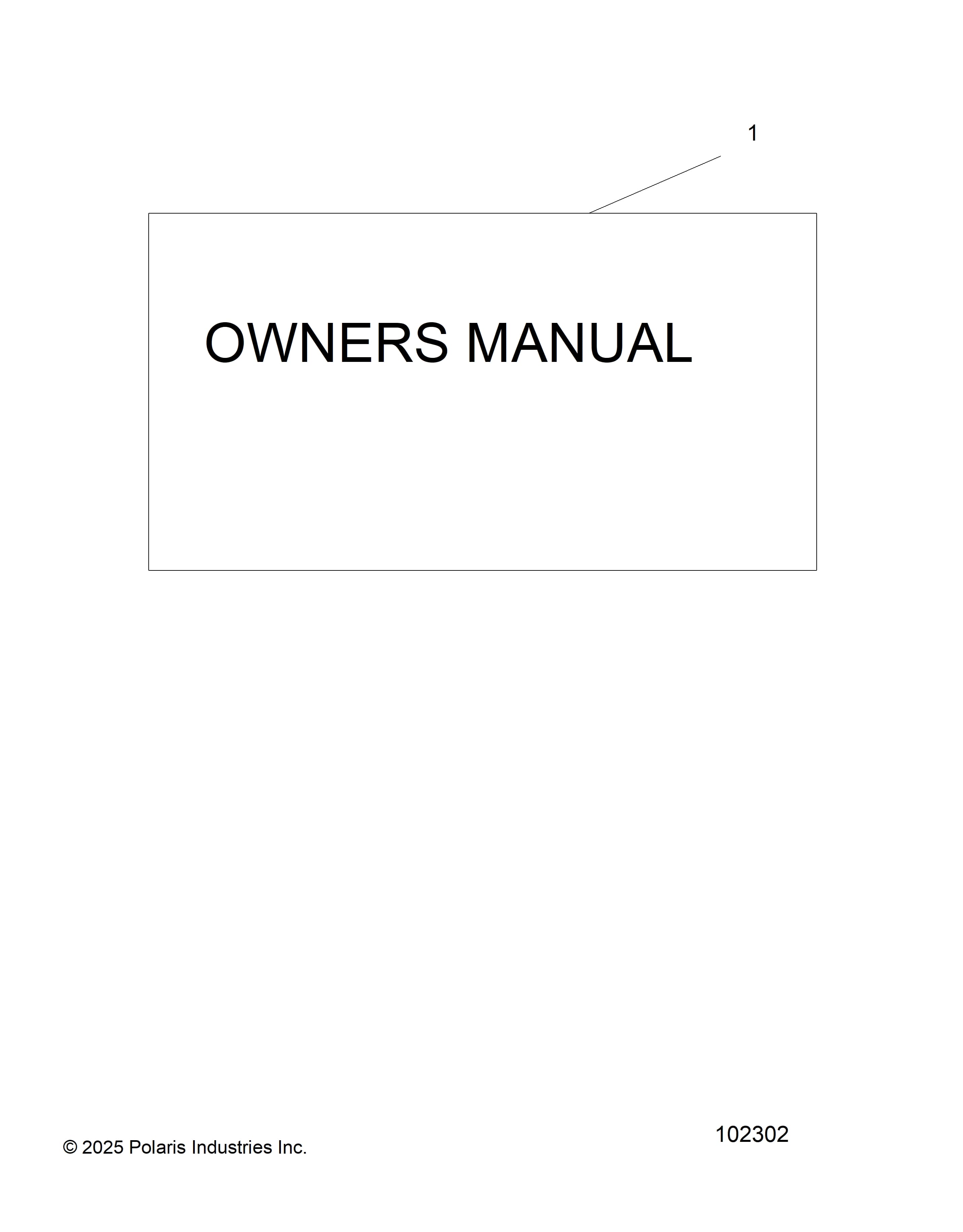 2026 SPORTSMAN 110 R01 - A26YFA11B5 β REFERENCES, MANUAL and SETUP INFORMATION - A26YFA11B5 (102302) diagram