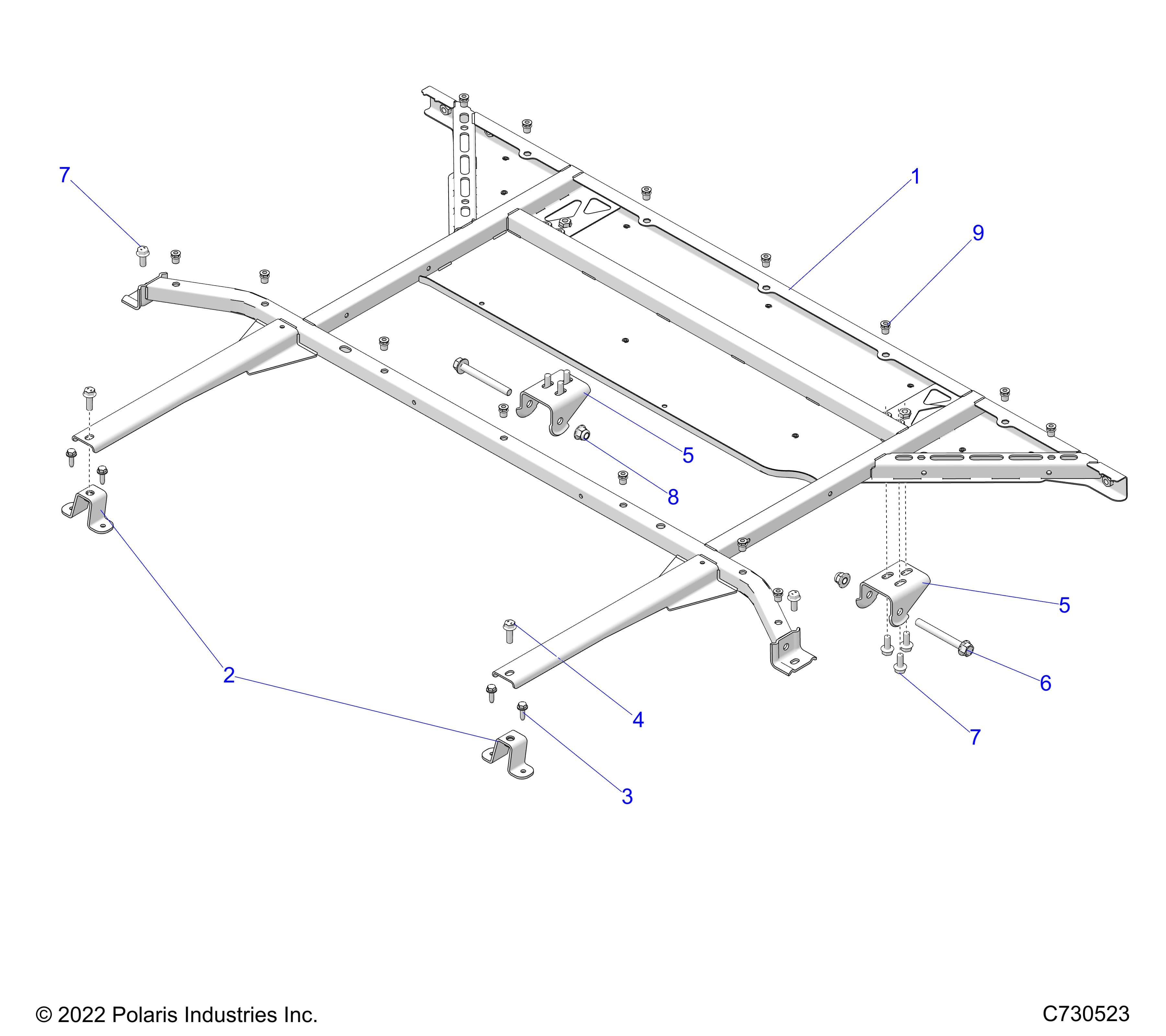 2026 POLARIS XPEDITION ADV 5 NORTHSTAR β BODY, BOX, MOUNTING diagram