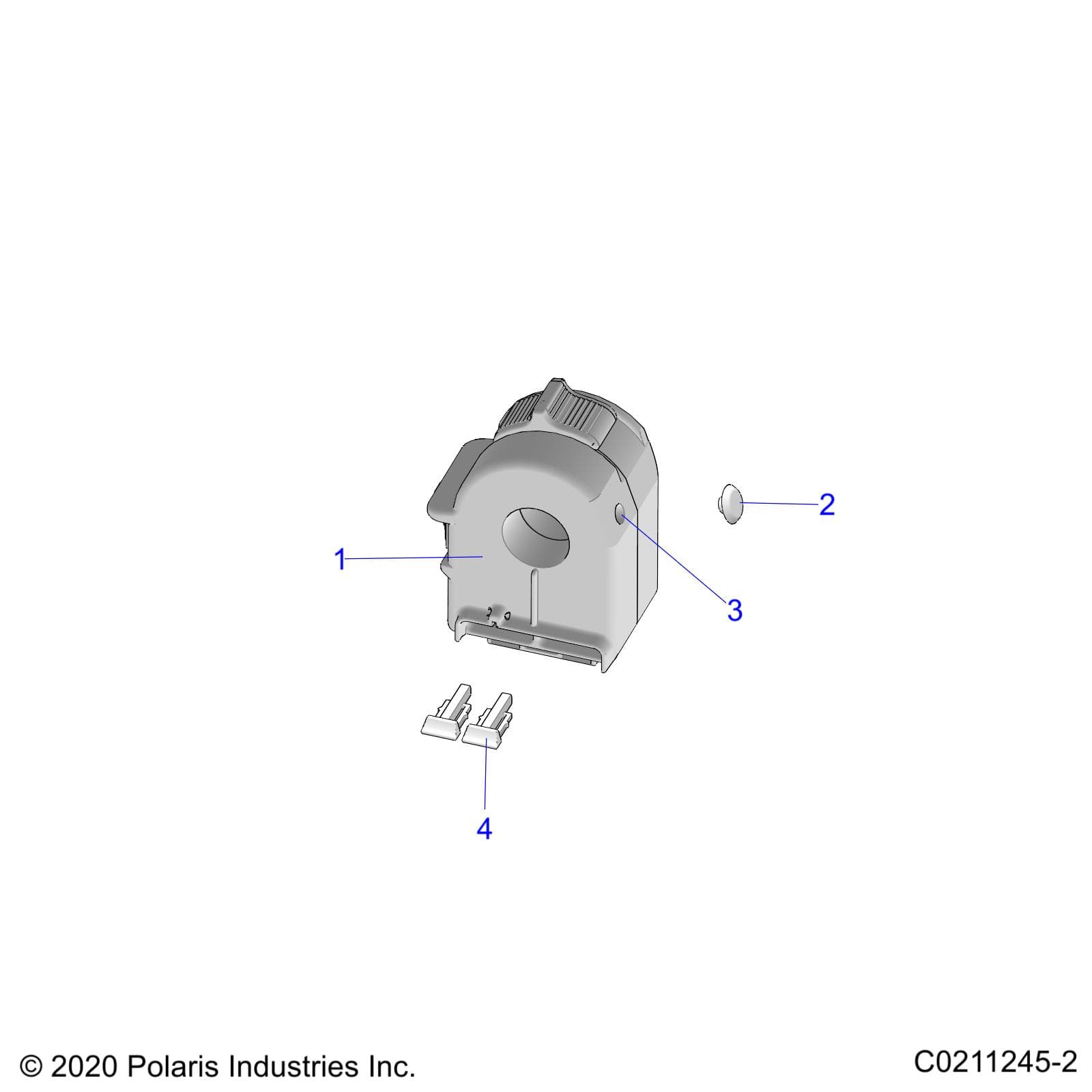 2026 SPORTSMAN TOURING 570 ULT β STEERING, CONTROLS, LEFT HAND CONTROLS - A26SJR57AG (C0211245-2) diagram